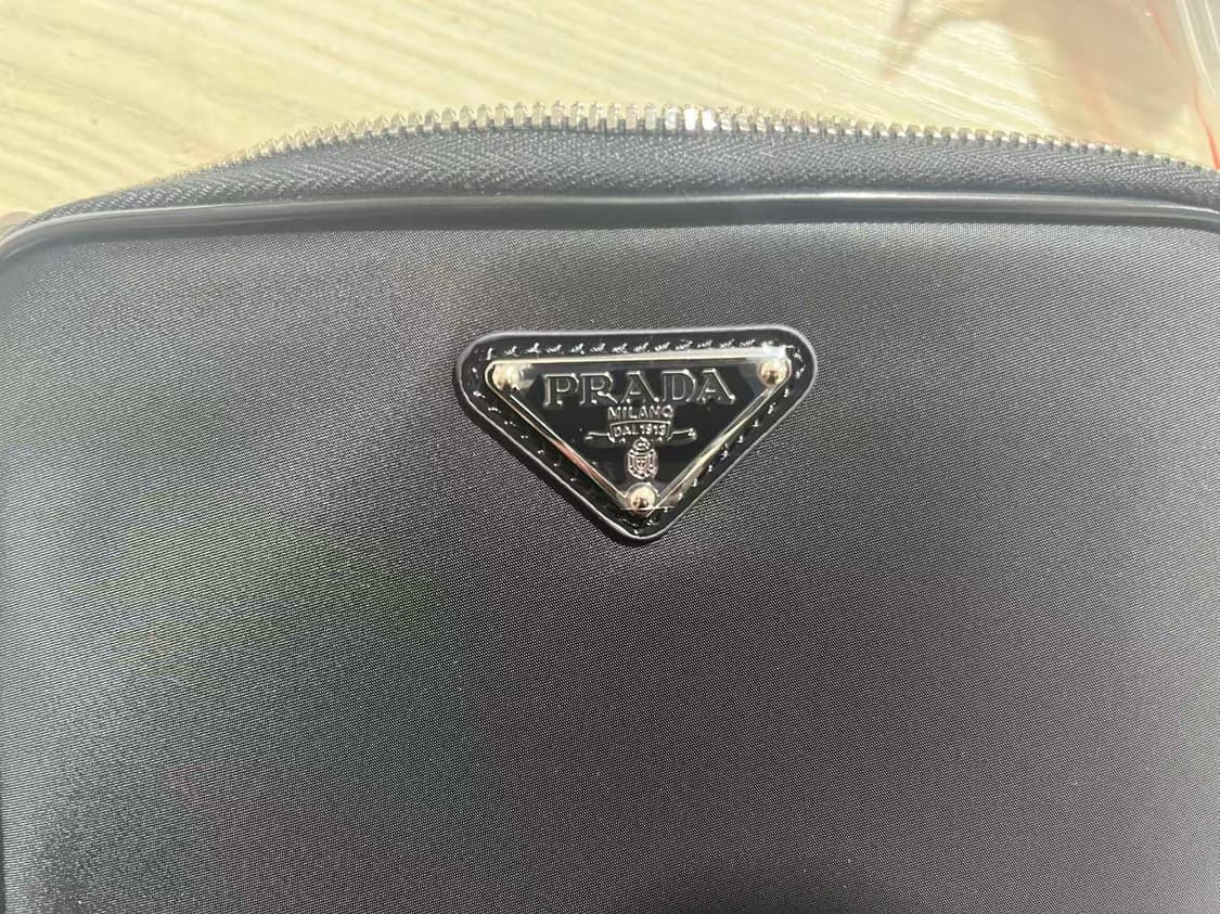 프라다 리나일론 앤 사피아노 레더 숄더백 블랙 상품이미지4