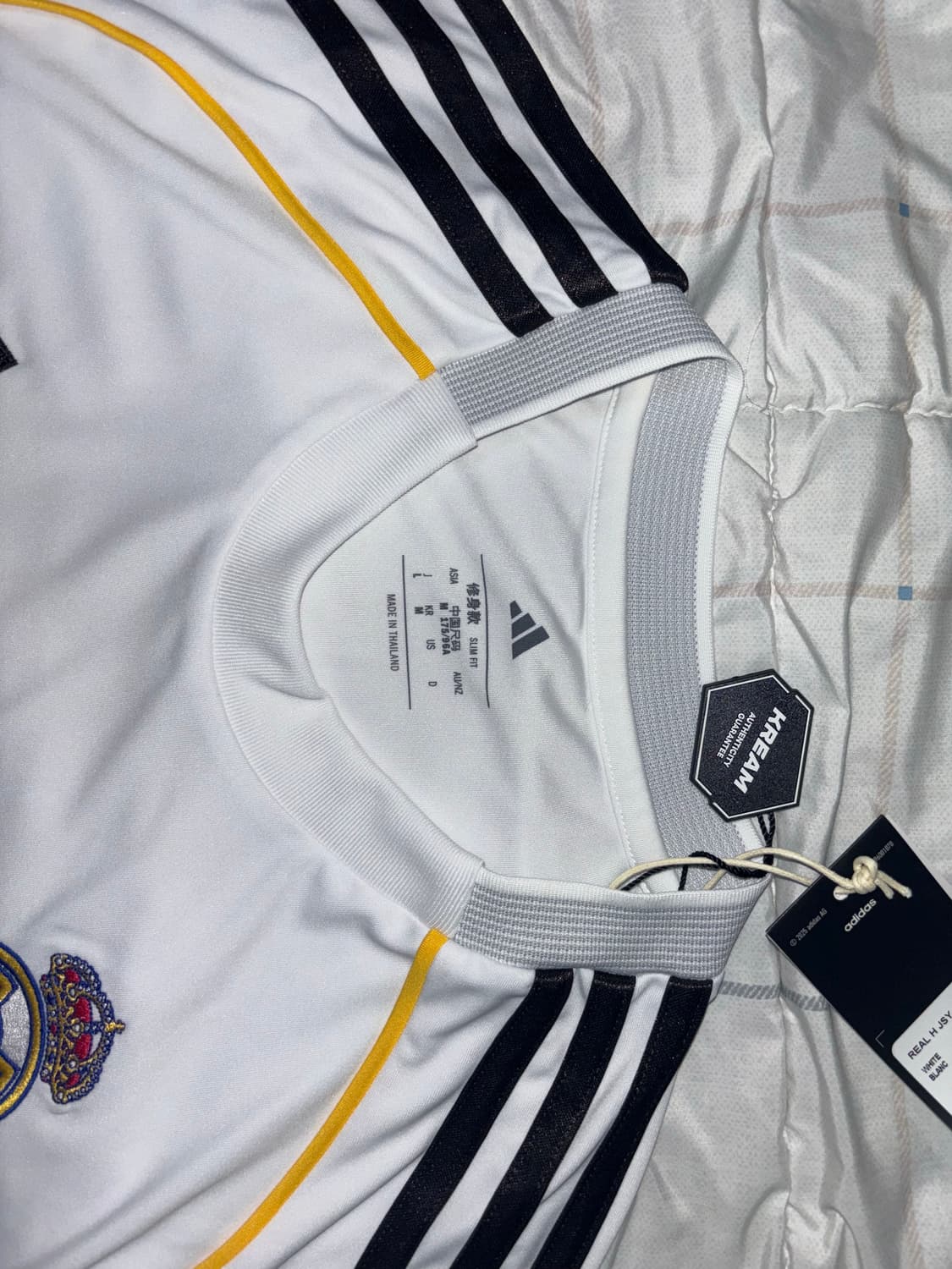 아디다스 레알 마드리드 2025/26 홈 저지 화이트 - KR 사이즈 M 상품이미지3