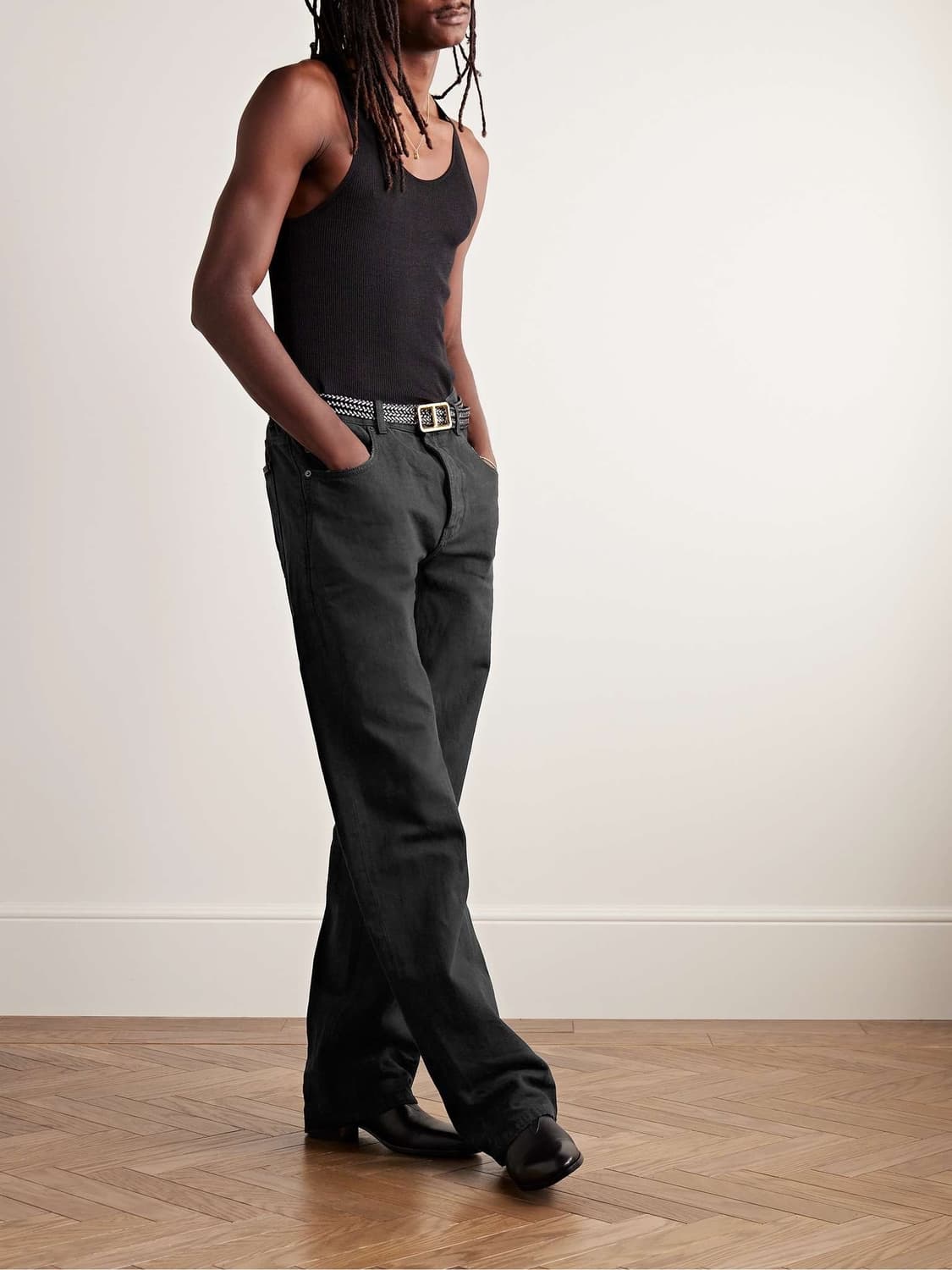 생로랑 SAINT LAURENT Baggy Wide Leg Jeans  상품이미지1