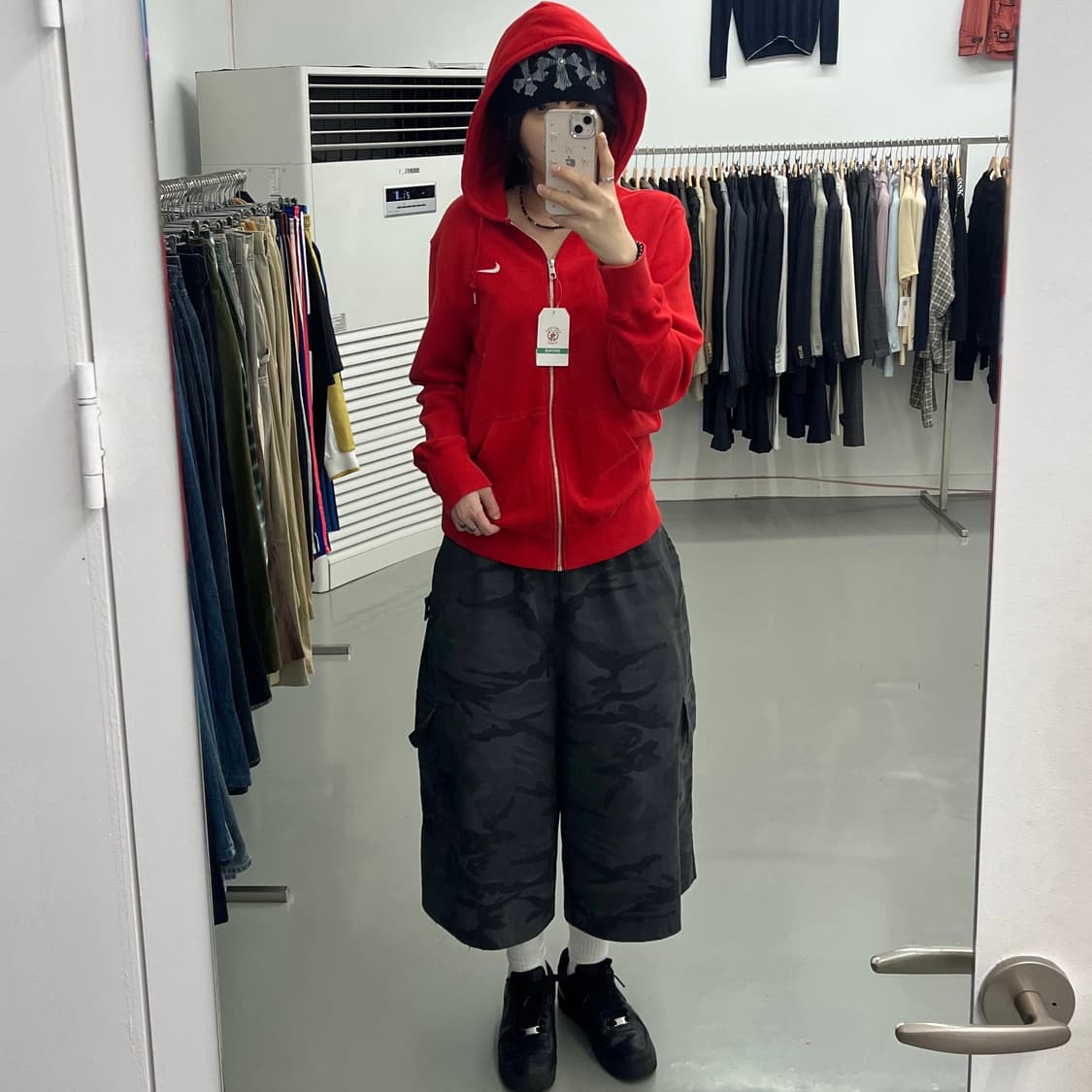 나이키 레드 후드집업 상품이미지2
