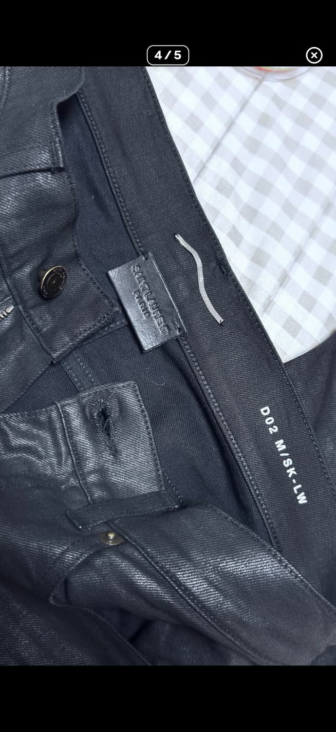 Saint Laurent 13s Wax Coated Denim Pants 상품이미지9