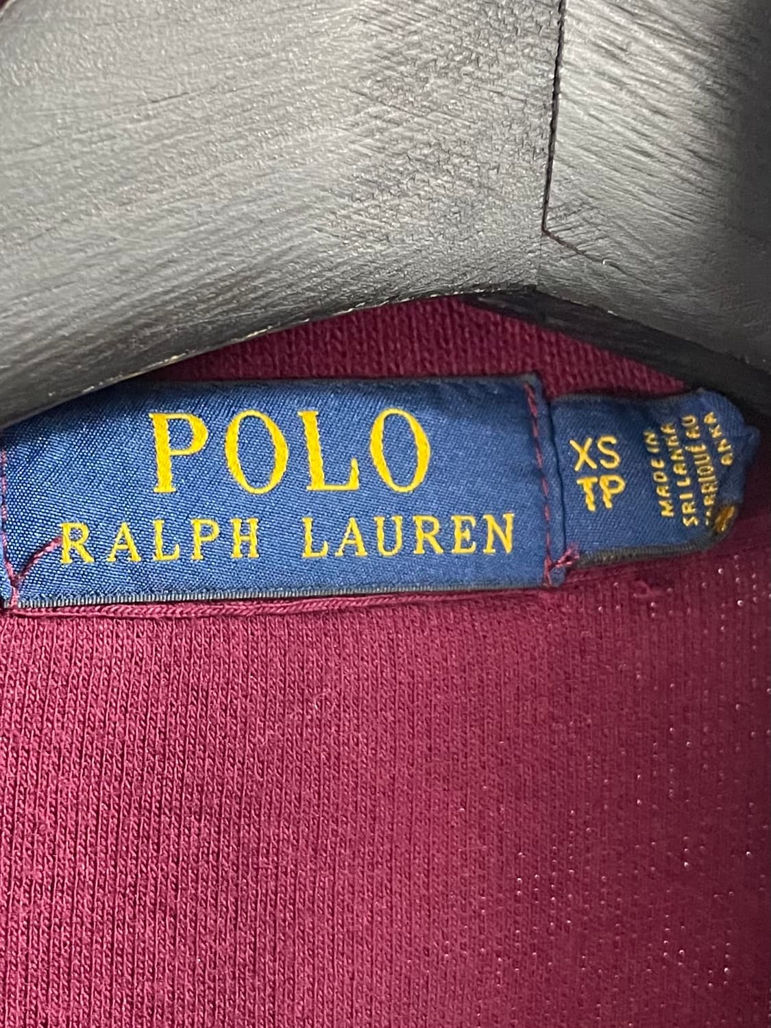 폴로 랄프로렌 버건디 반집업 맨투맨 (on.84) 상품이미지4