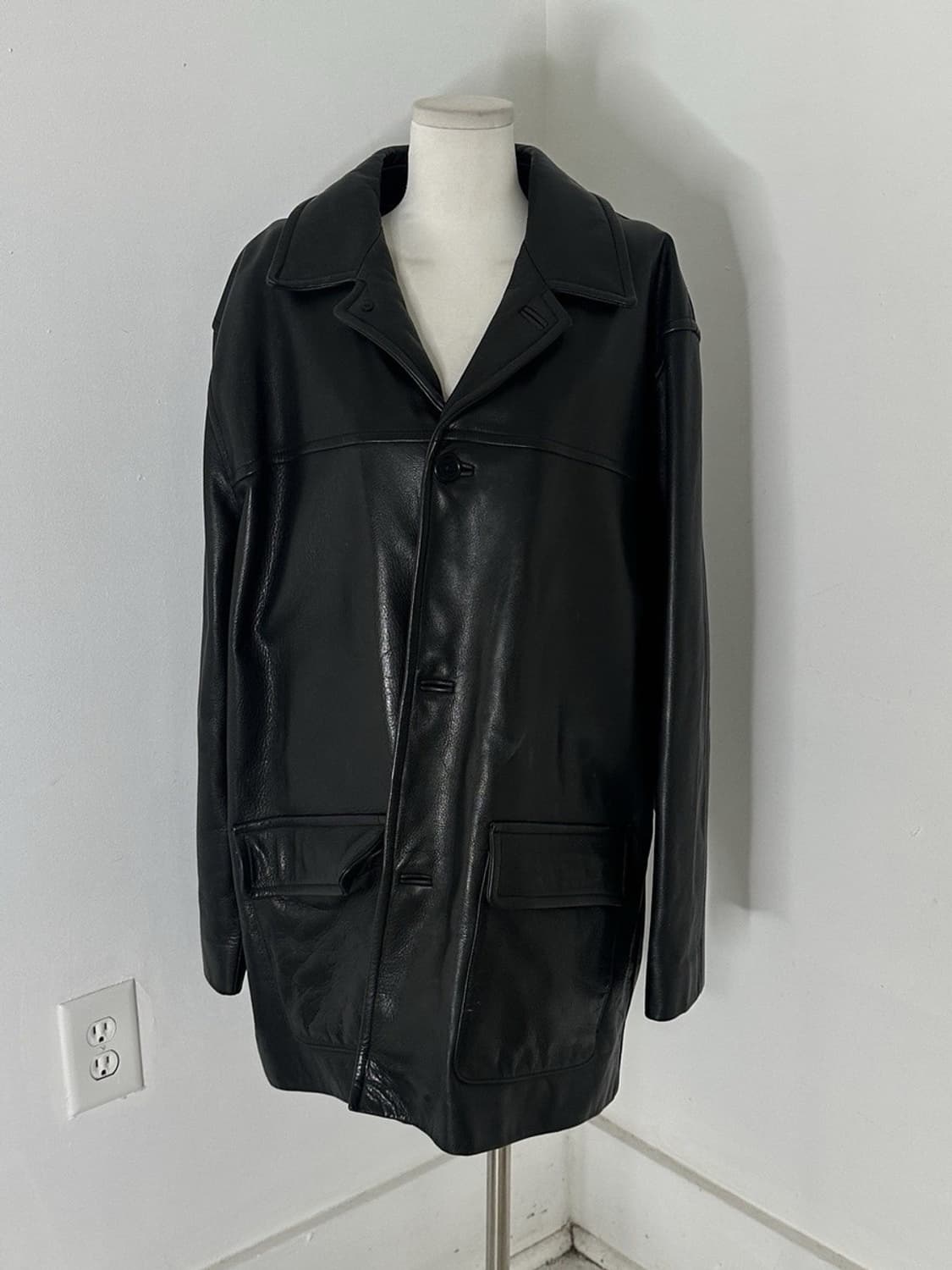 빈티지 코치 가죽코트 xl 상품이미지1