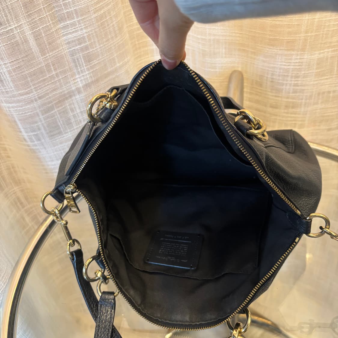 정품 코치 가죽 토트백 크로스백     상품이미지7