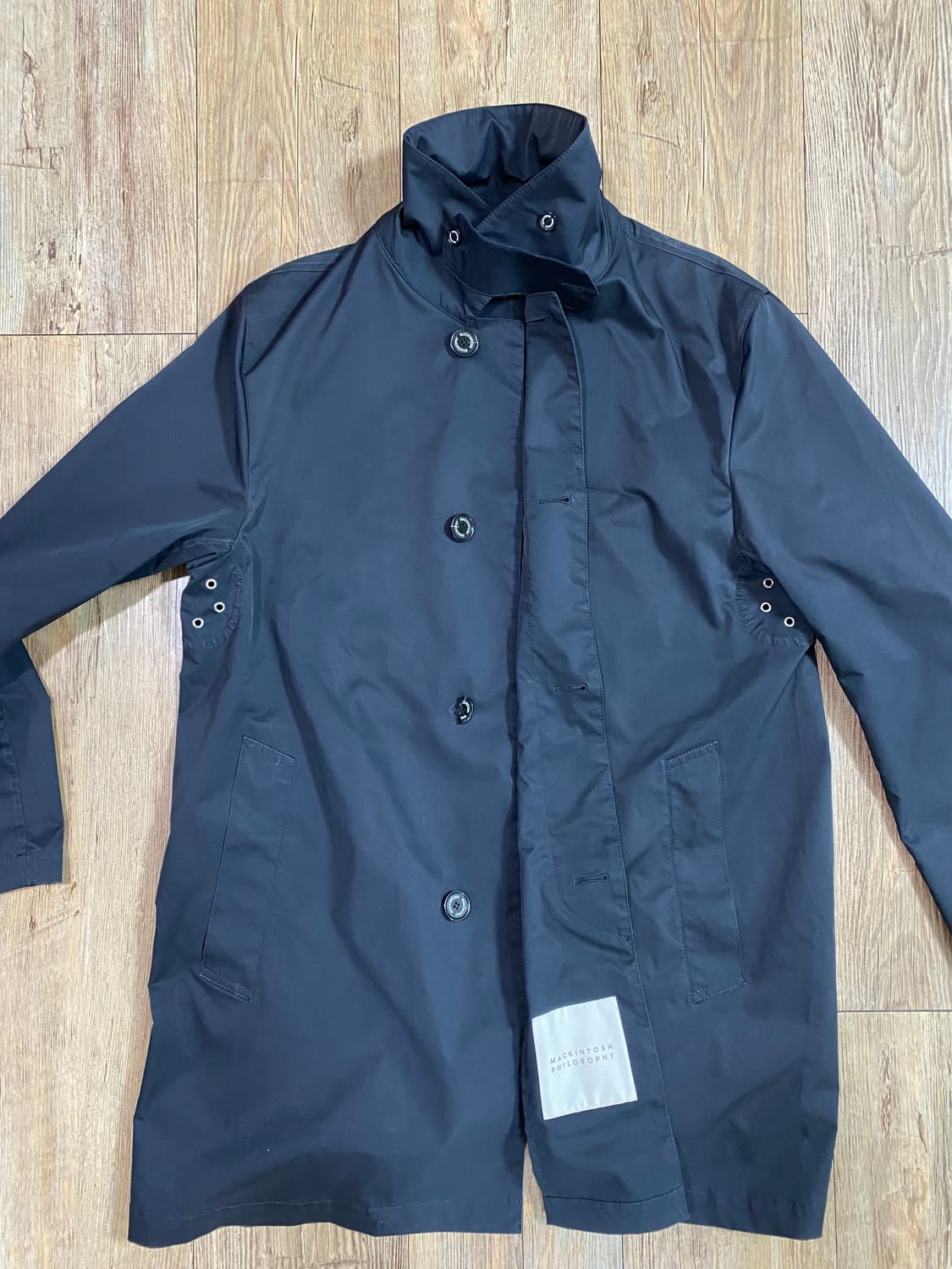 매킨토시 필로소피 스탠 카라 코트 블랙 42 상품이미지3