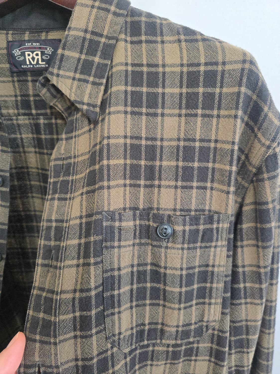 RRL Indigo Herringbone Workshirt, M사이즈 상품이미지2