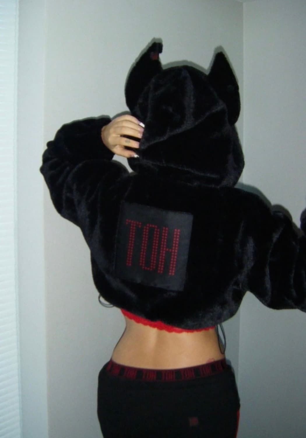 Toh baby devil fur hood zip 상품이미지3