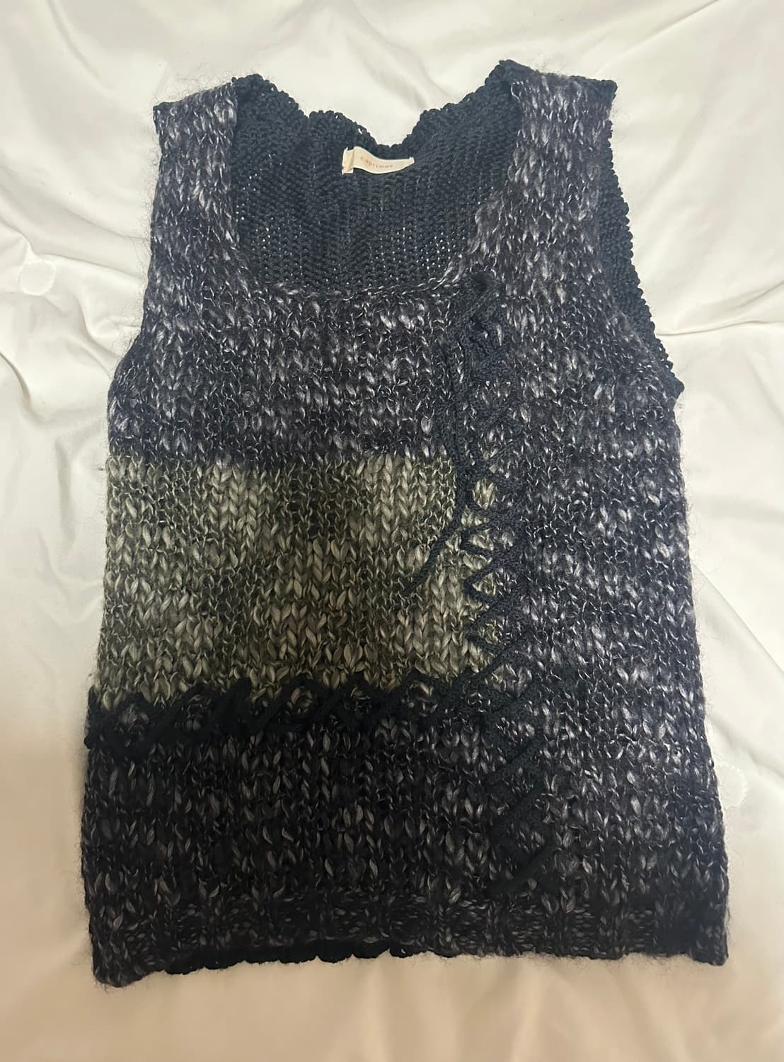 오츠 빈티지 니트 베스트 상품이미지1