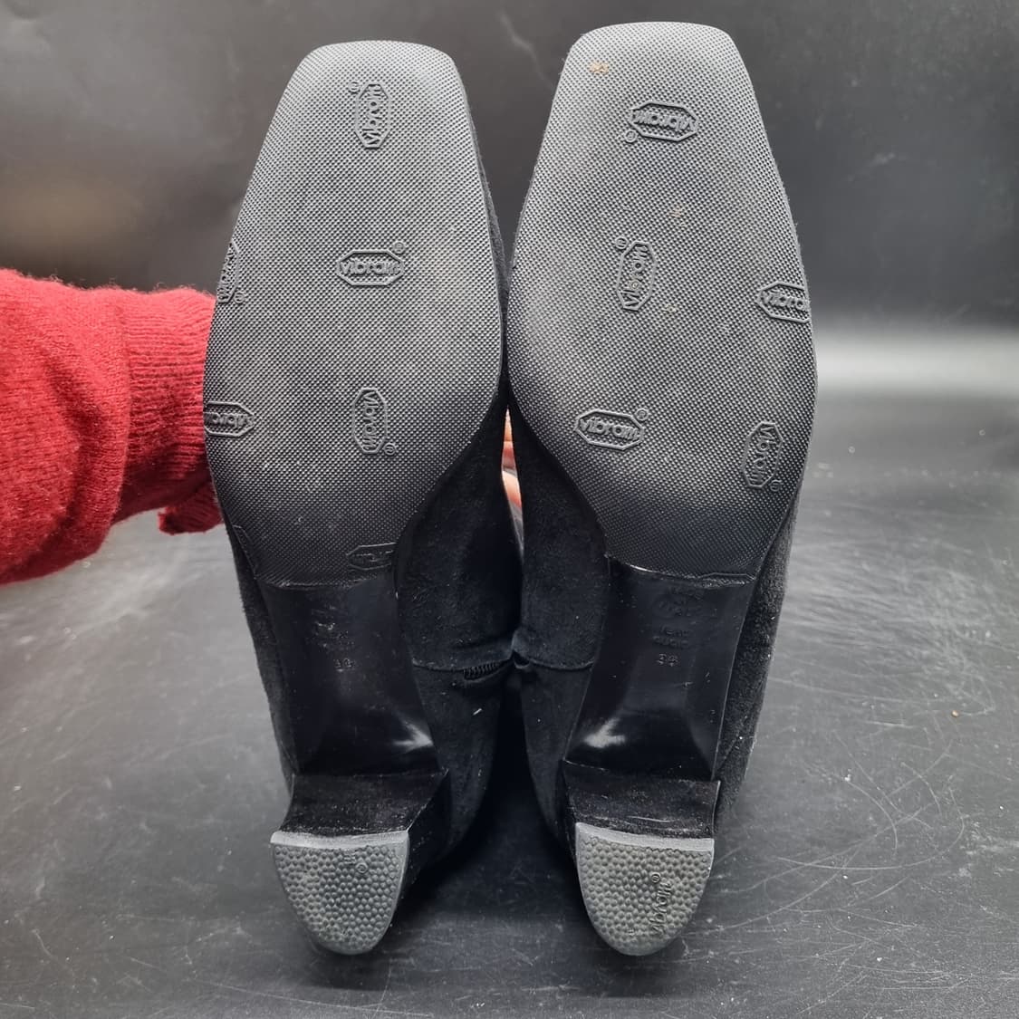 폴리니 스웨이드 여성롱부츠 36 220 굽5 상품이미지5