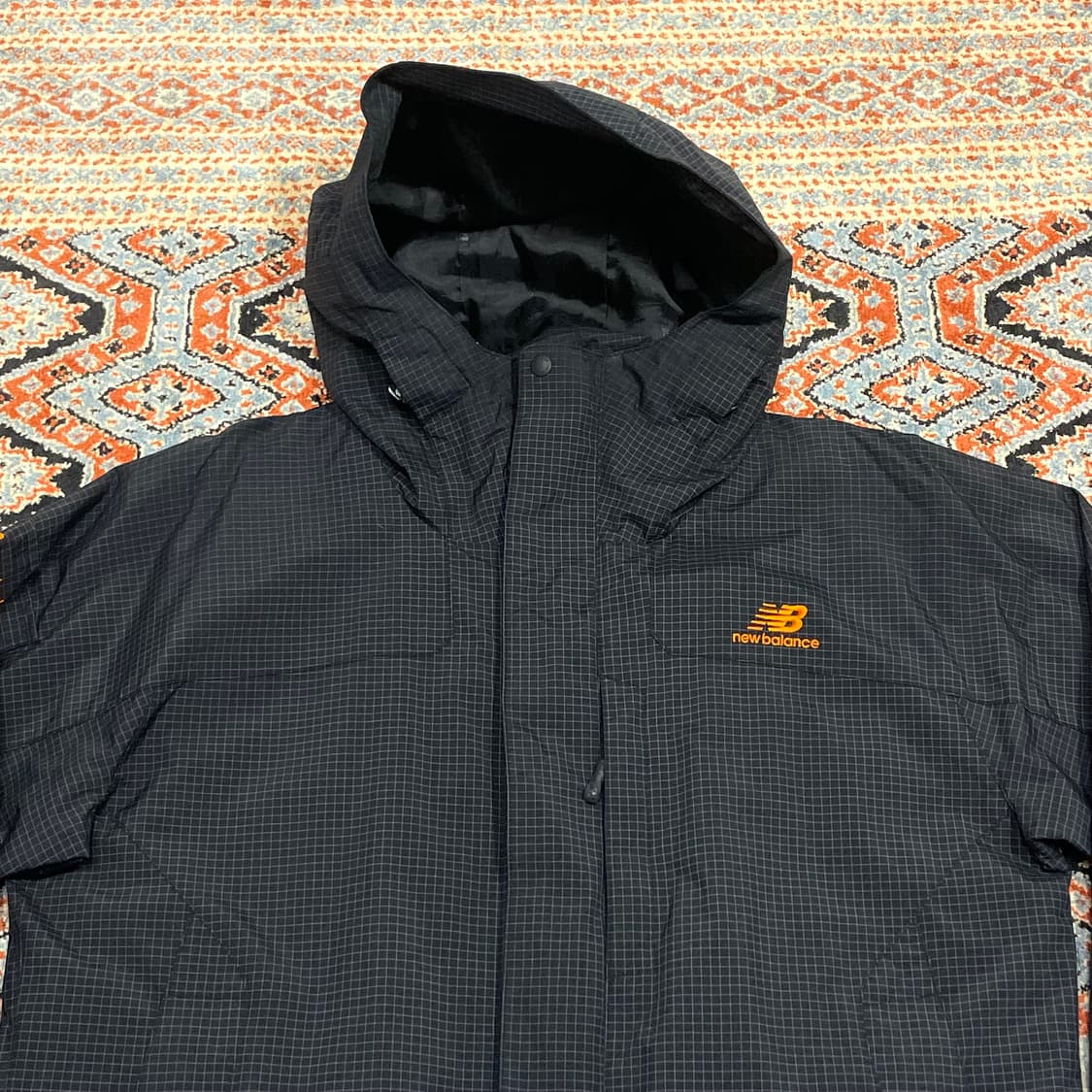 뉴발란스 블랙 체크 바람막이 점퍼 자켓 남성95 상품이미지2