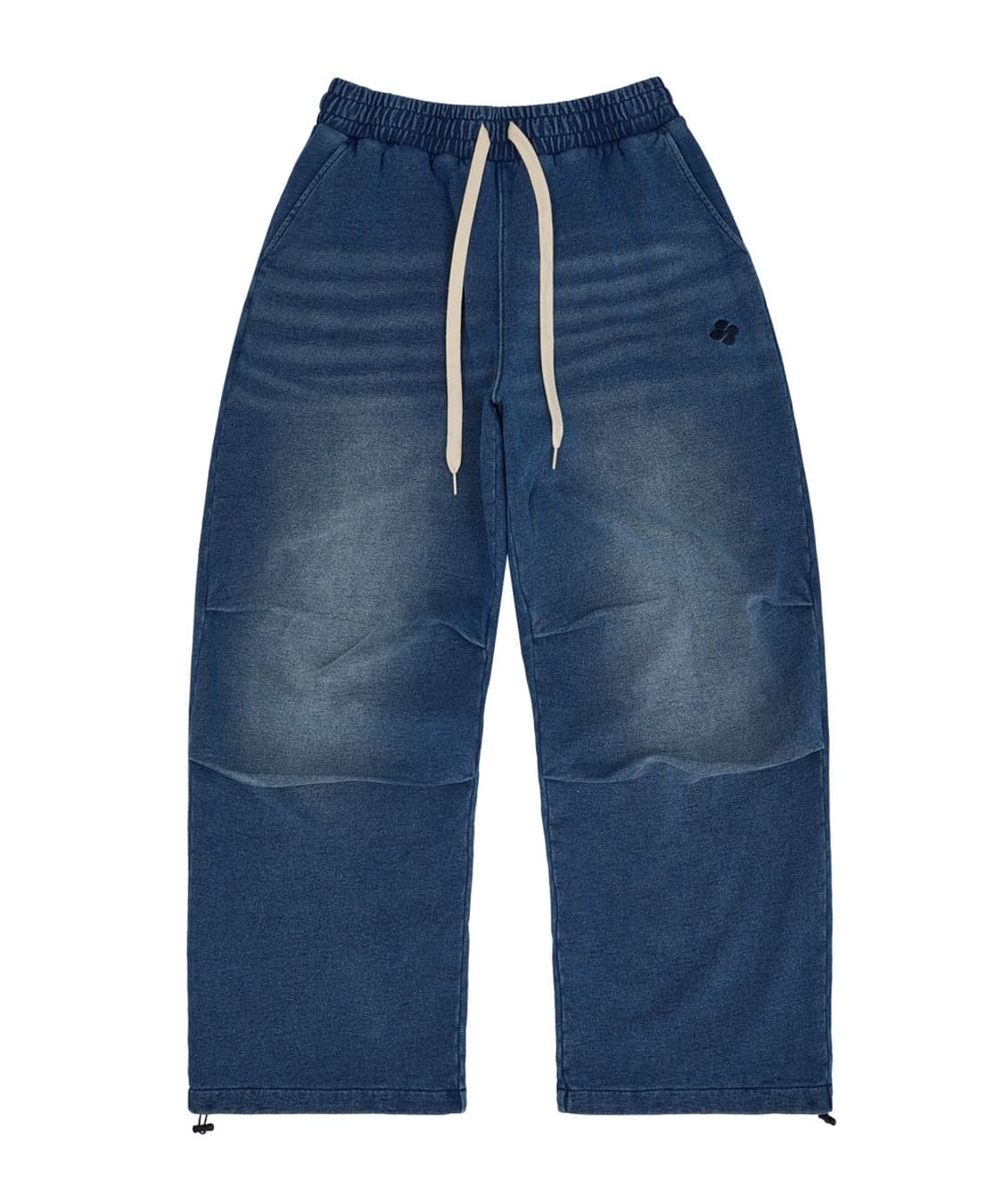 후드후드 HD 워싱 데님 파라슈트 스웨트팬츠 딥블루 2 상품이미지5