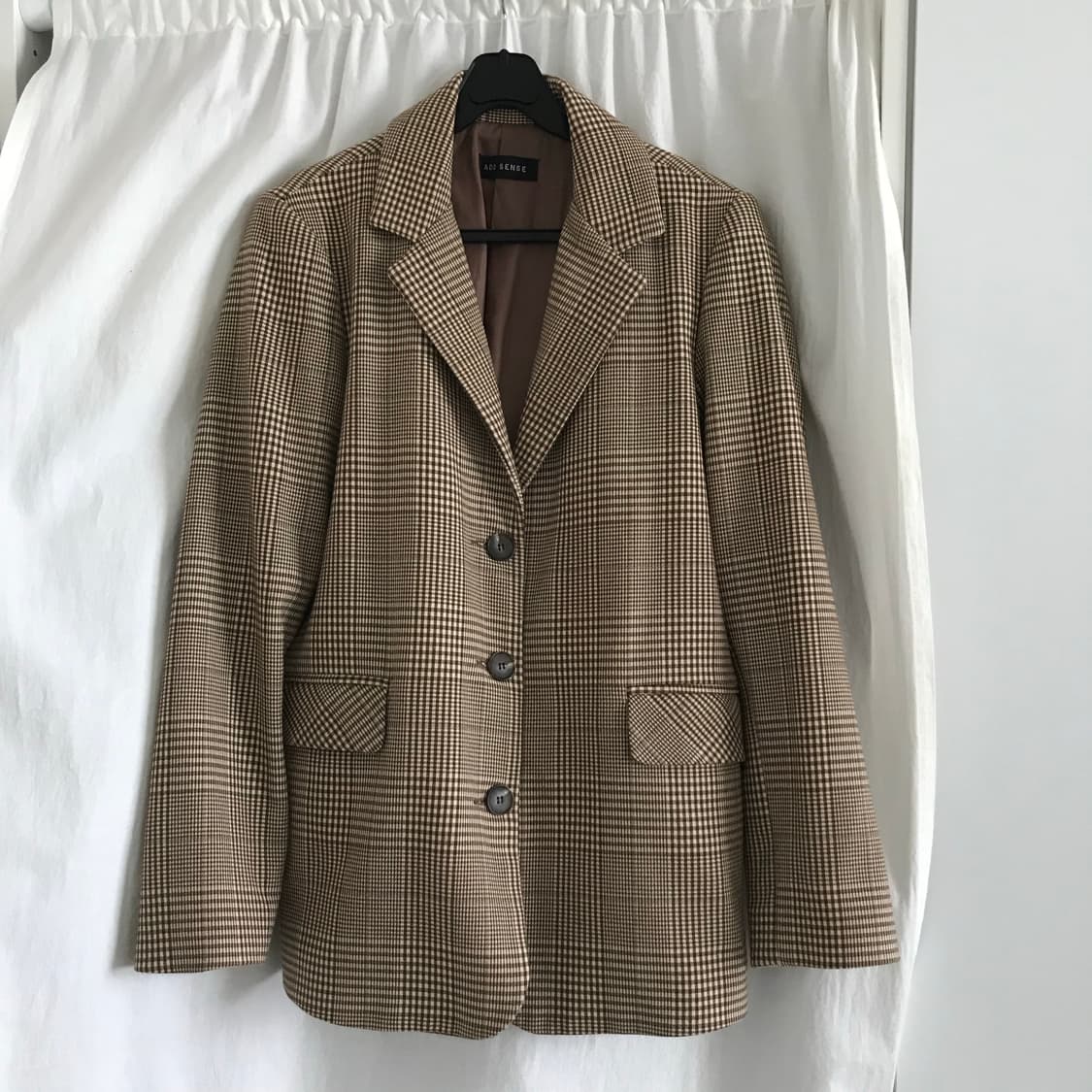 빈티지 체크 블레이저 자켓 상품이미지1