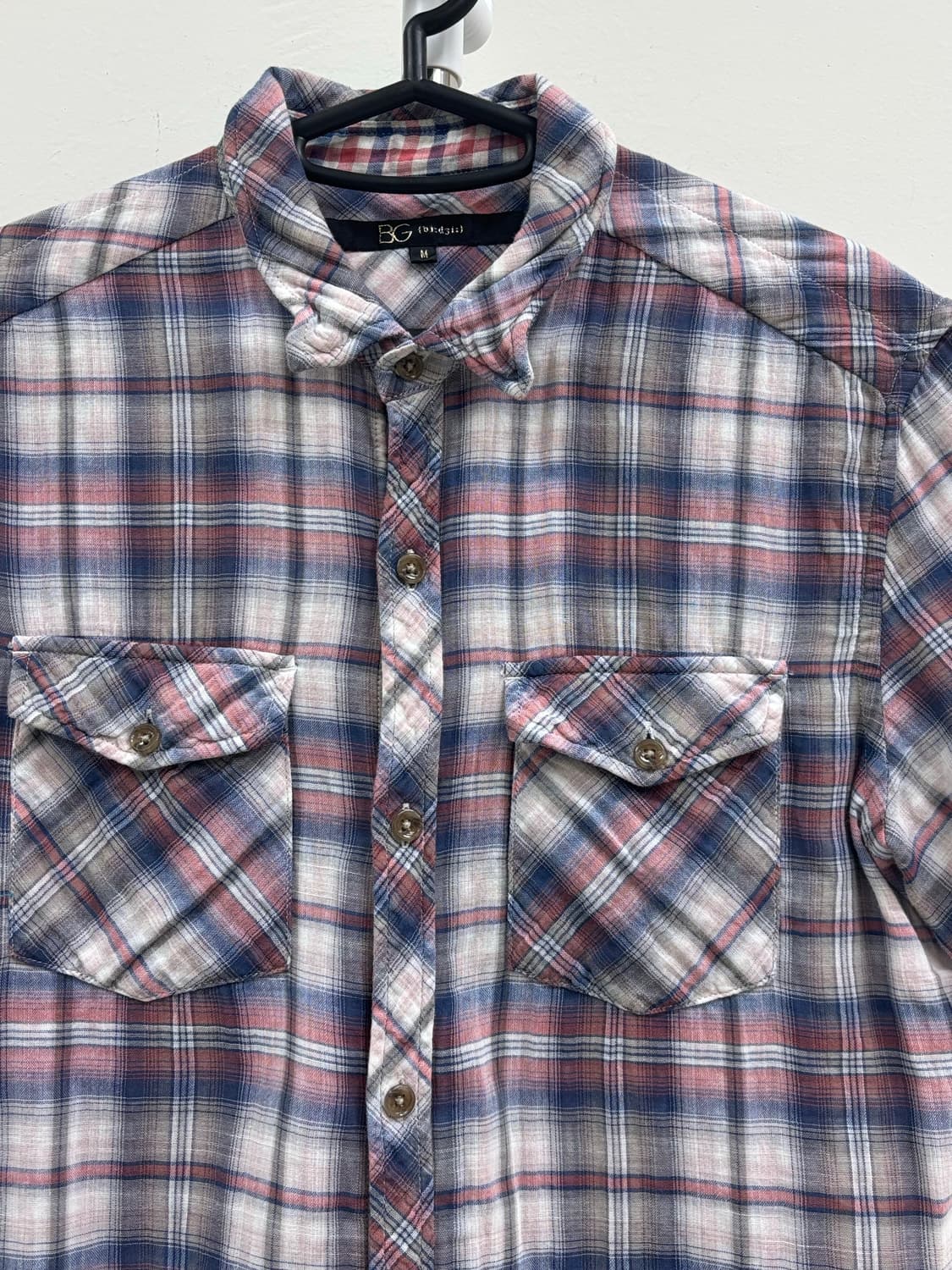 빈티지 체크 반팔 셔츠 상품이미지5