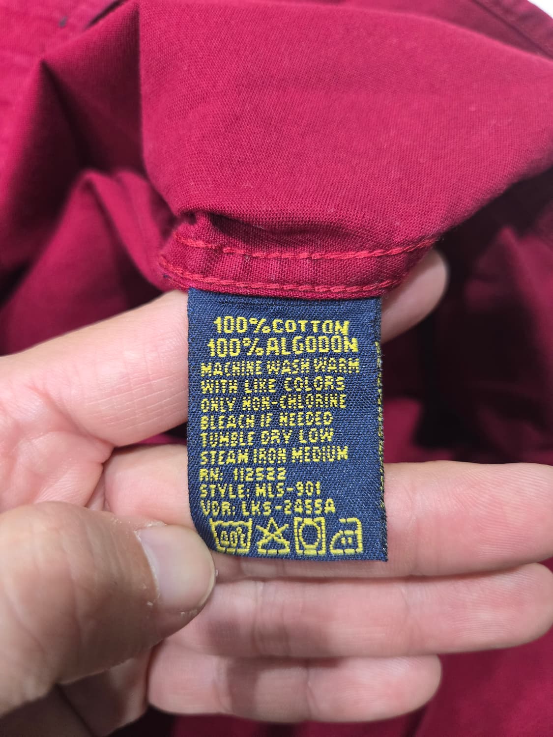 칼하트 옥스포드 긴팔 셔츠 버건디 상품이미지6