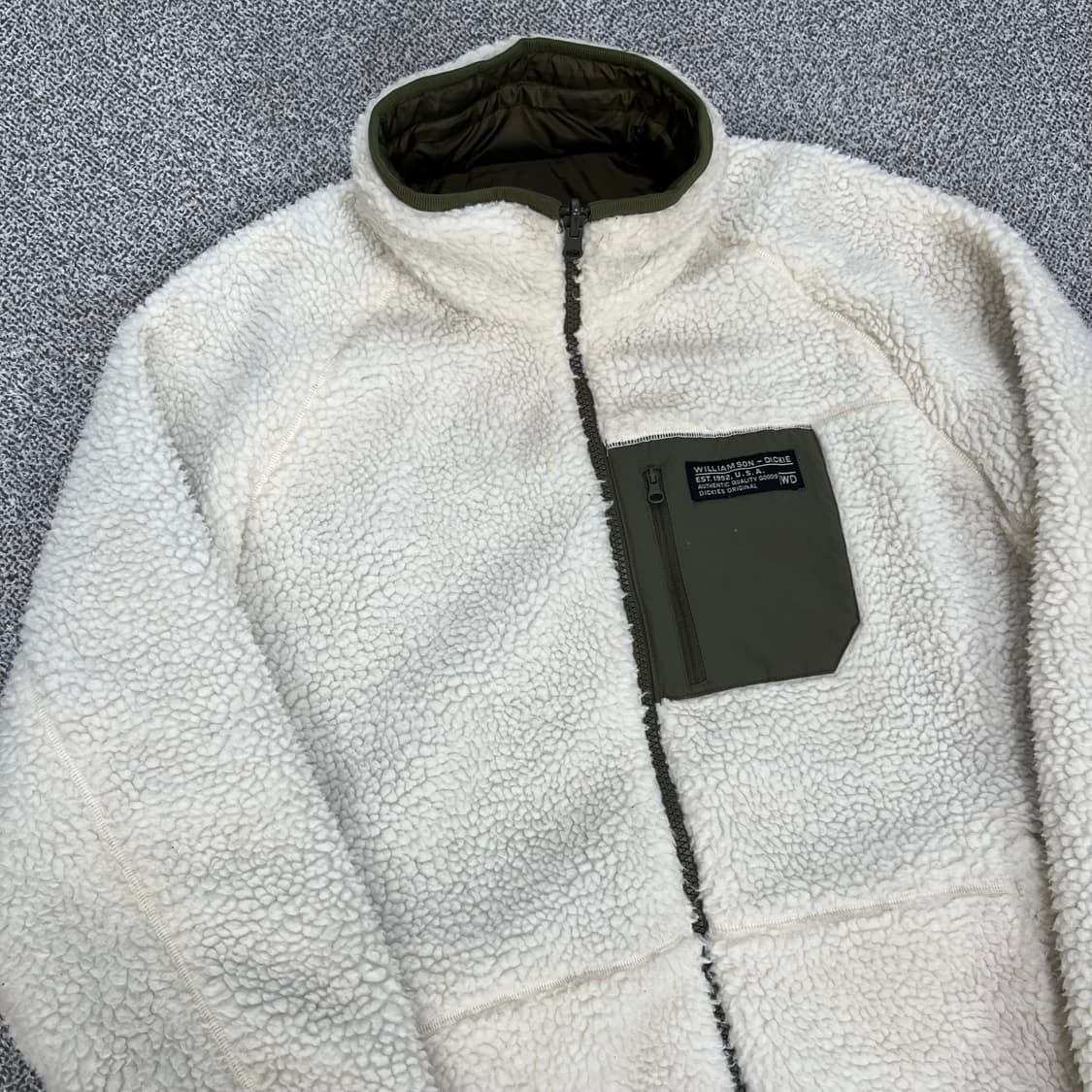 <디키즈 리버시블 플리스 카키 자켓> No.1367 상품이미지4