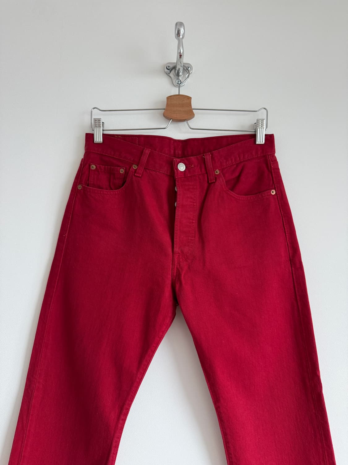 올드 리바이스(Levi's) 501 레드 데님팬츠 상품이미지2