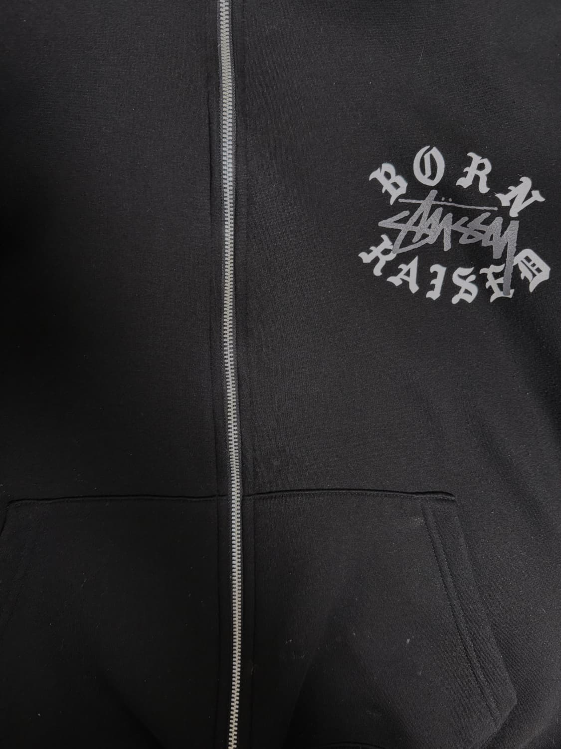 스투시 x 본앤레이즈드 후드집업 L 상품이미지4