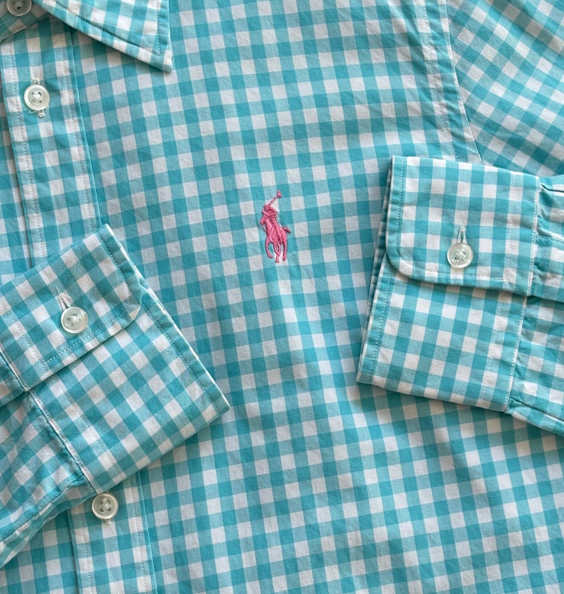 폴로랄프로렌 깅엄 체크 셔츠 상품이미지3