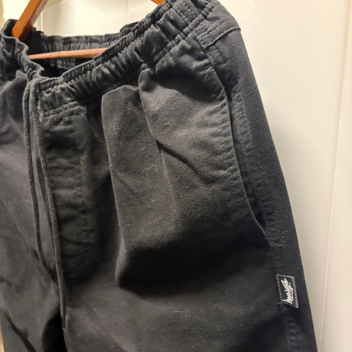 스투시 브러쉬드 비치팬츠 블랙L 상품이미지6