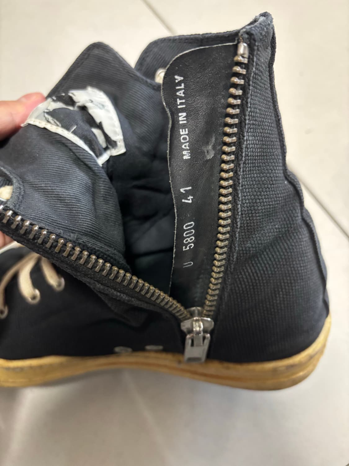 릭오웬스 다크쉐도우 라모네스 하이탑 15-16FW 41 상품이미지3