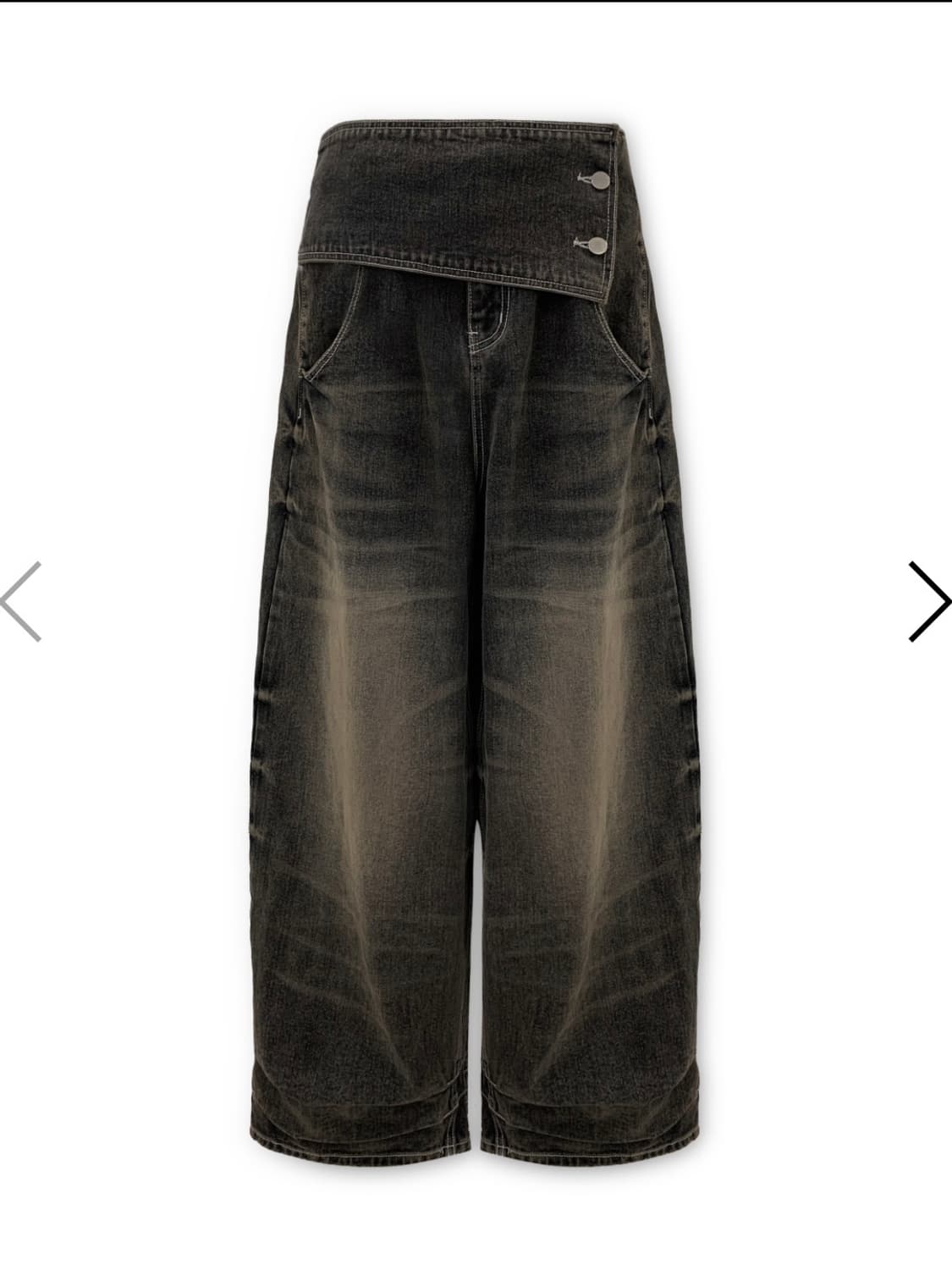 공일공사 F/NO.8 BIG BELT WASHING DENIM PANTS 상품이미지1