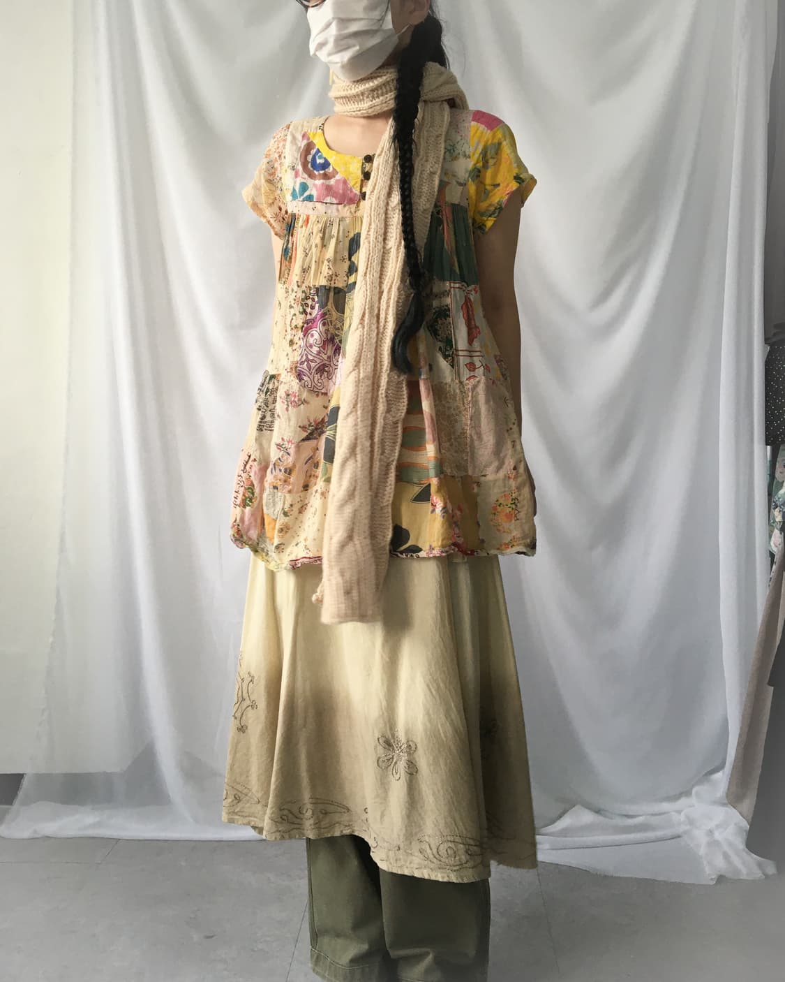 Ethnic mood patchwork blouse 상품이미지8