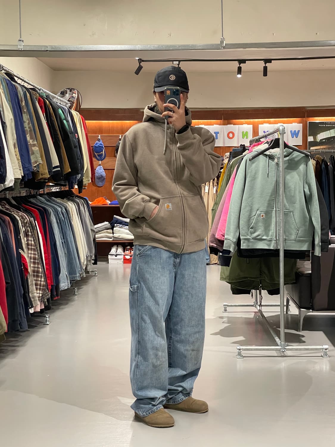 칼하트 쉐르파 후드집업 상품이미지2