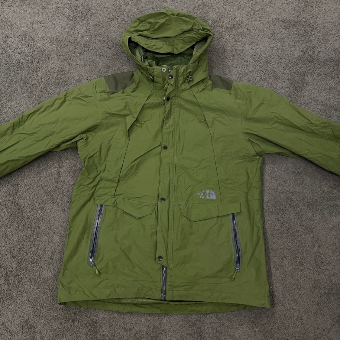 [정품/XL] 노스페이스 하이벤트 후드 야상 카키 바람막이 자켓 상품이미지2