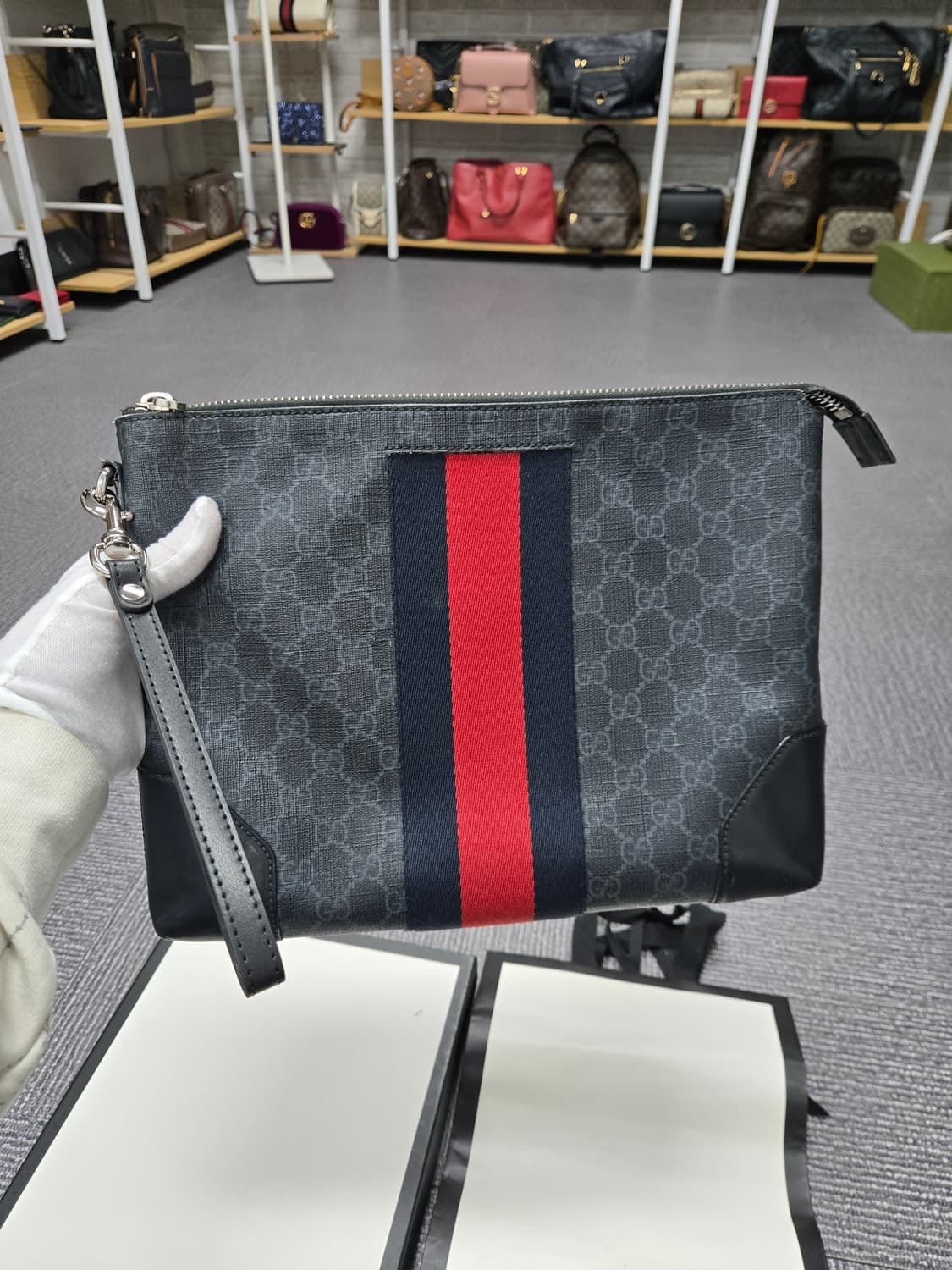 [특가][정품] 구찌 웹삼선 보야주 클러치백 상품이미지2