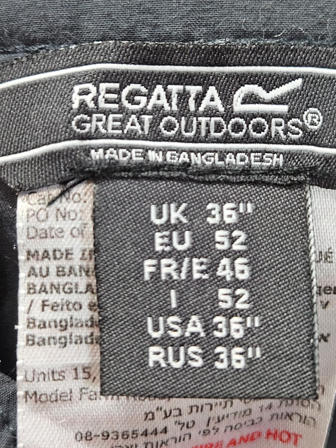레가타 Regatta 아웃도어 투인원 트레일 카고팬츠 바지 36 상품이미지5
