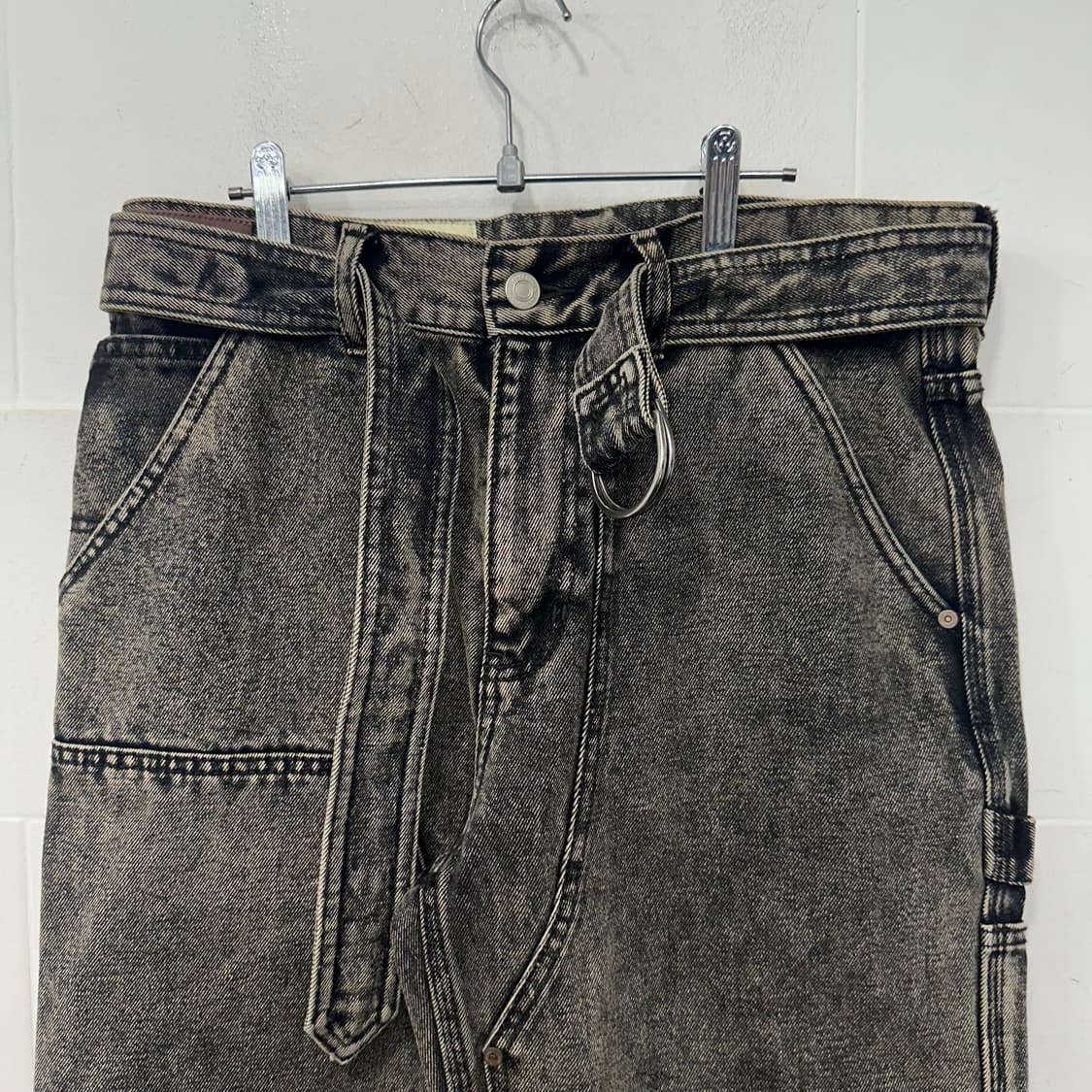 앤더슨벨 벨티드 카펜터 데님팬츠 상품이미지2