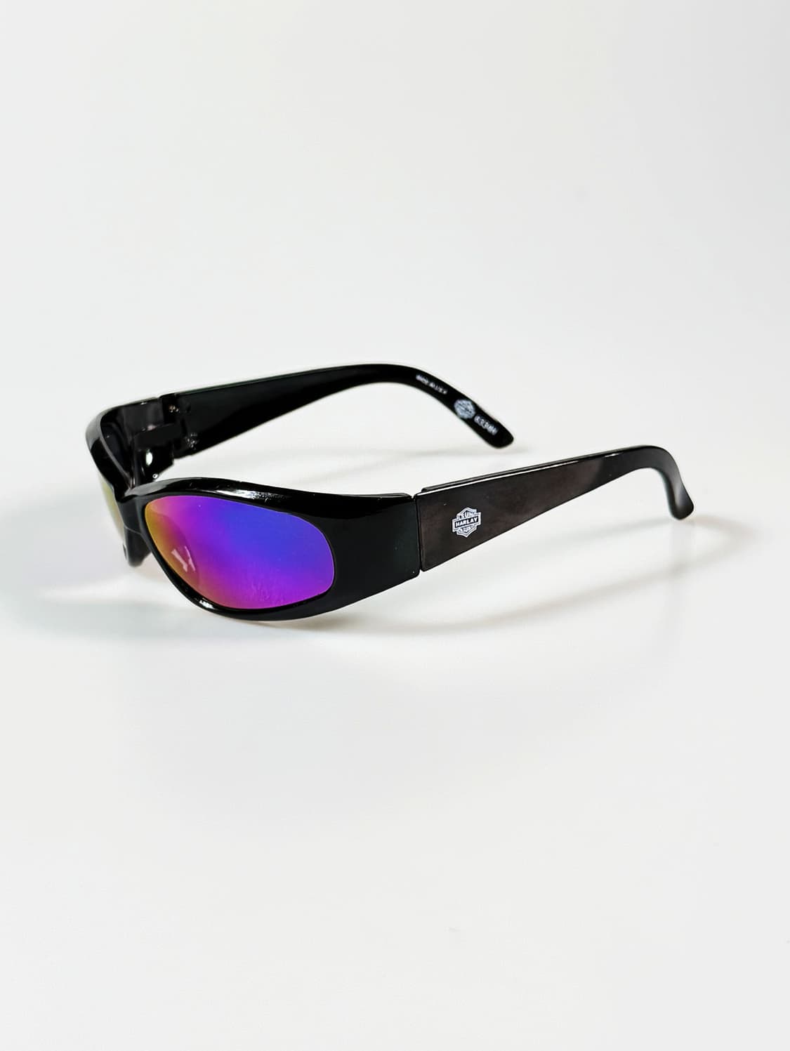 90s SUN HARLAY 블랙 스포티 미러 렌즈 빈티지 선글라스 상품이미지3