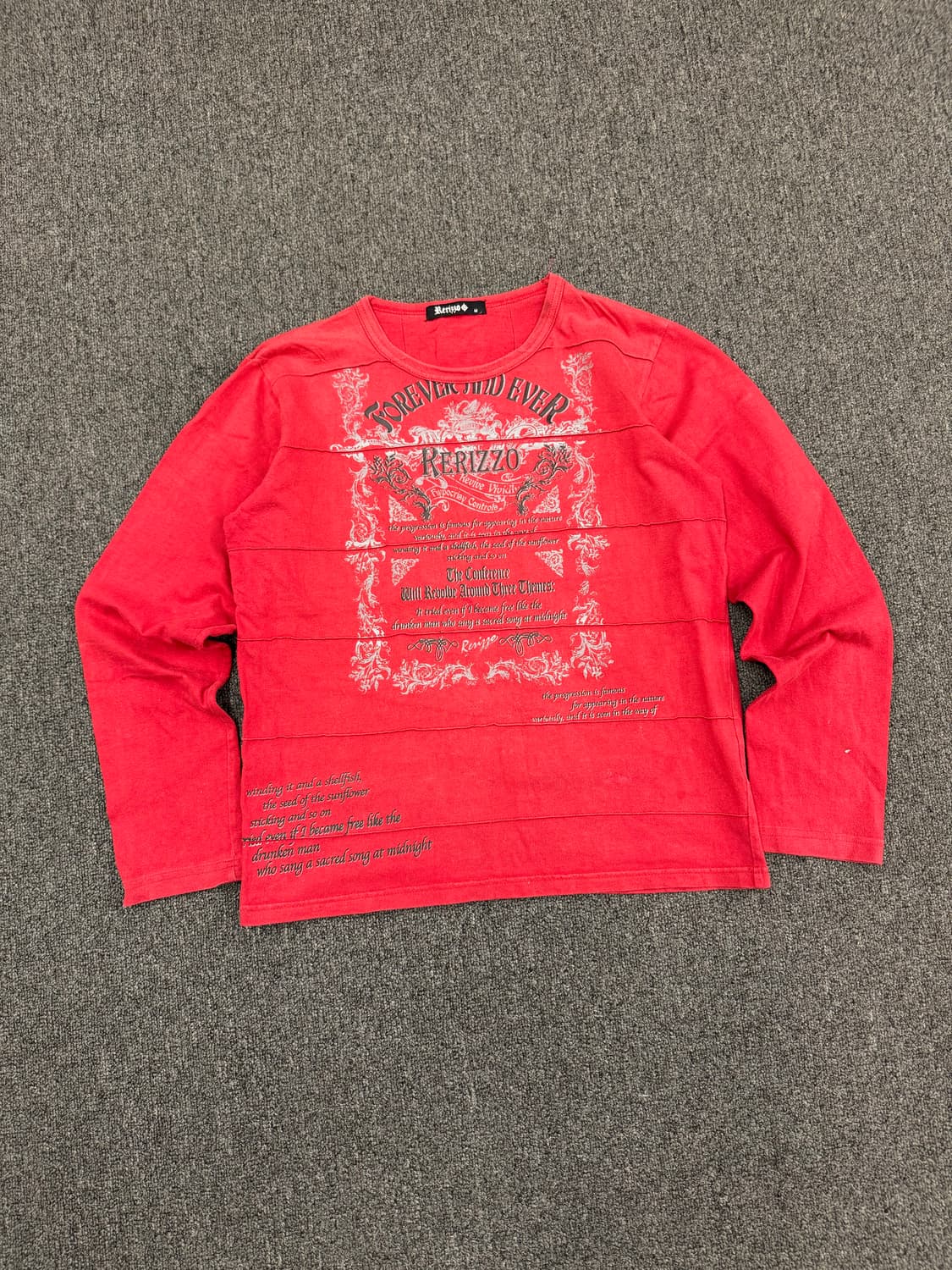 M)Rerizzo 빈티지 프린팅 롱슬리브 상품이미지1