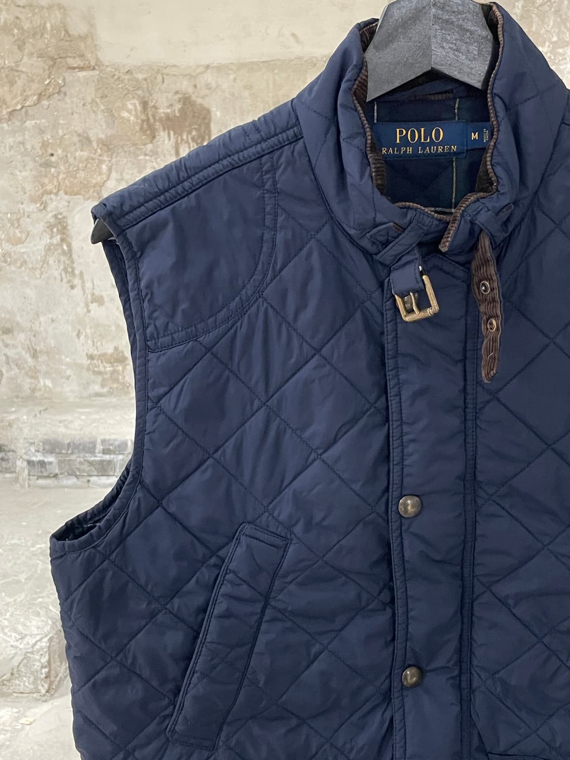 폴로 랄프로렌 네이비 나일론 퀼팅 베스트 상품이미지2