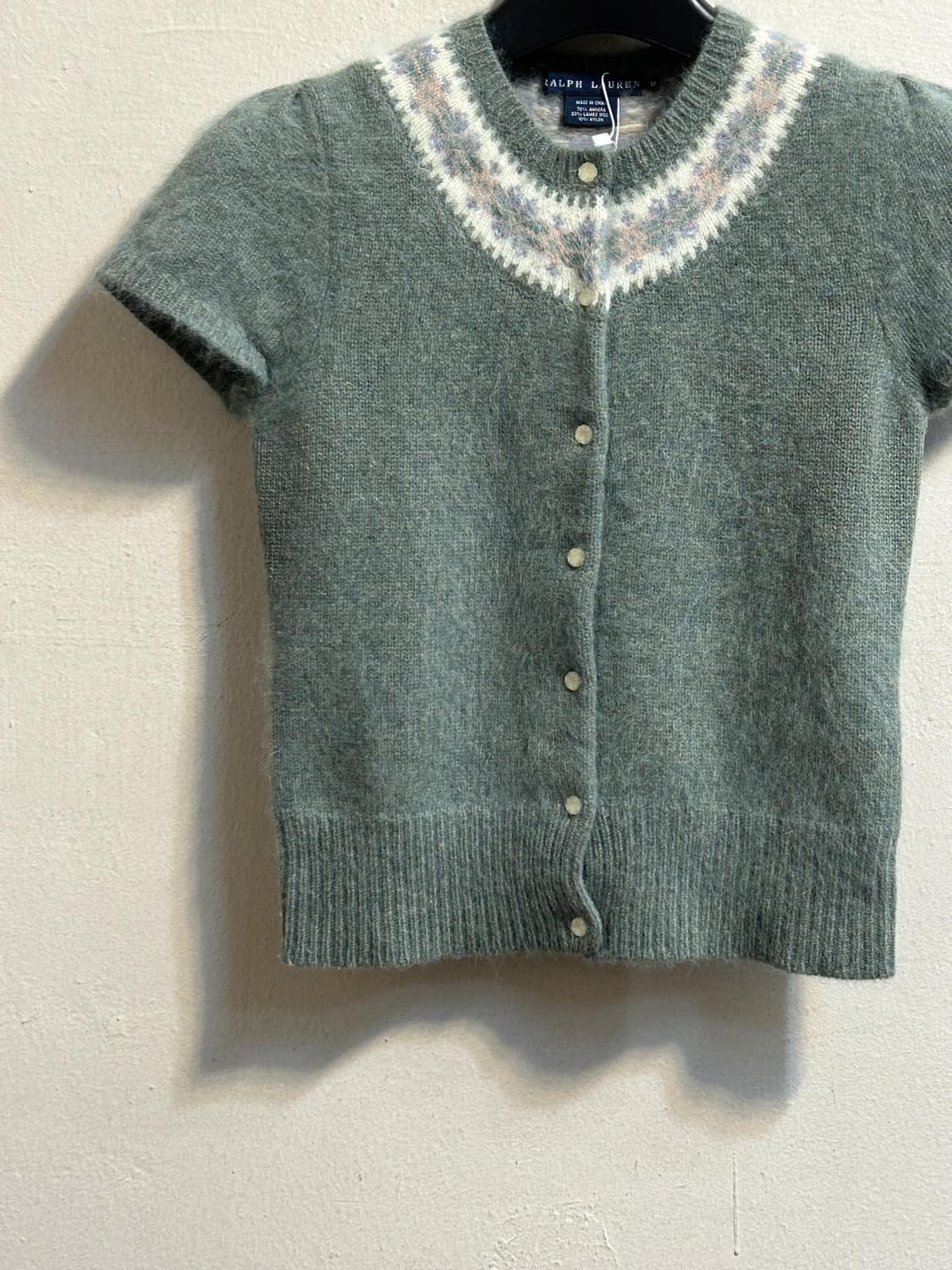 폴로 랄프로렌 앙고라 페어 아일 반팔 가디건 상품이미지4