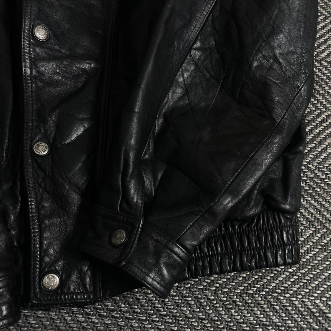 빈티지 램스킨 가죽 레더 봄버 자켓y 3566 상품이미지7