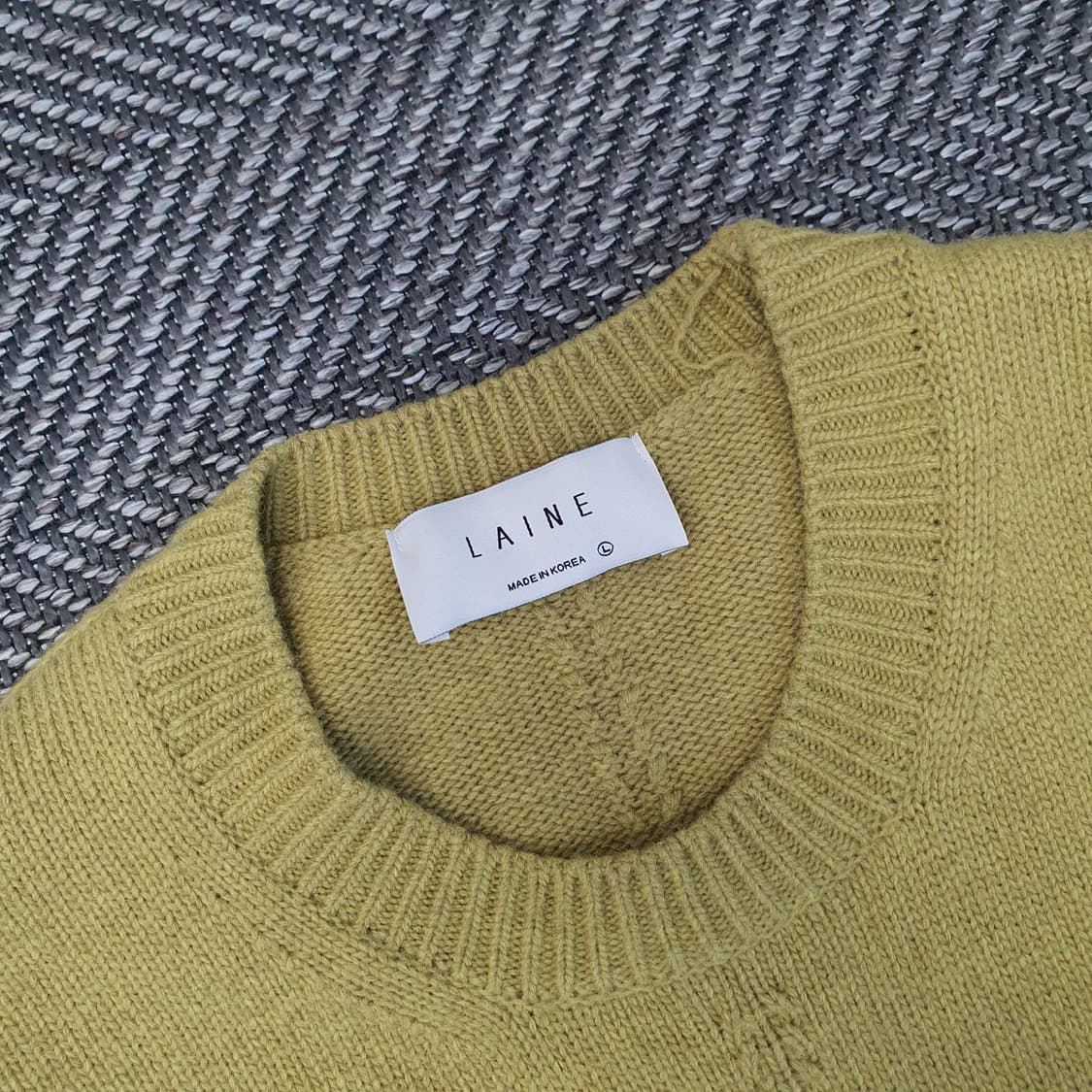 레인 램스울 니트 스웨터 남자105 상품이미지2