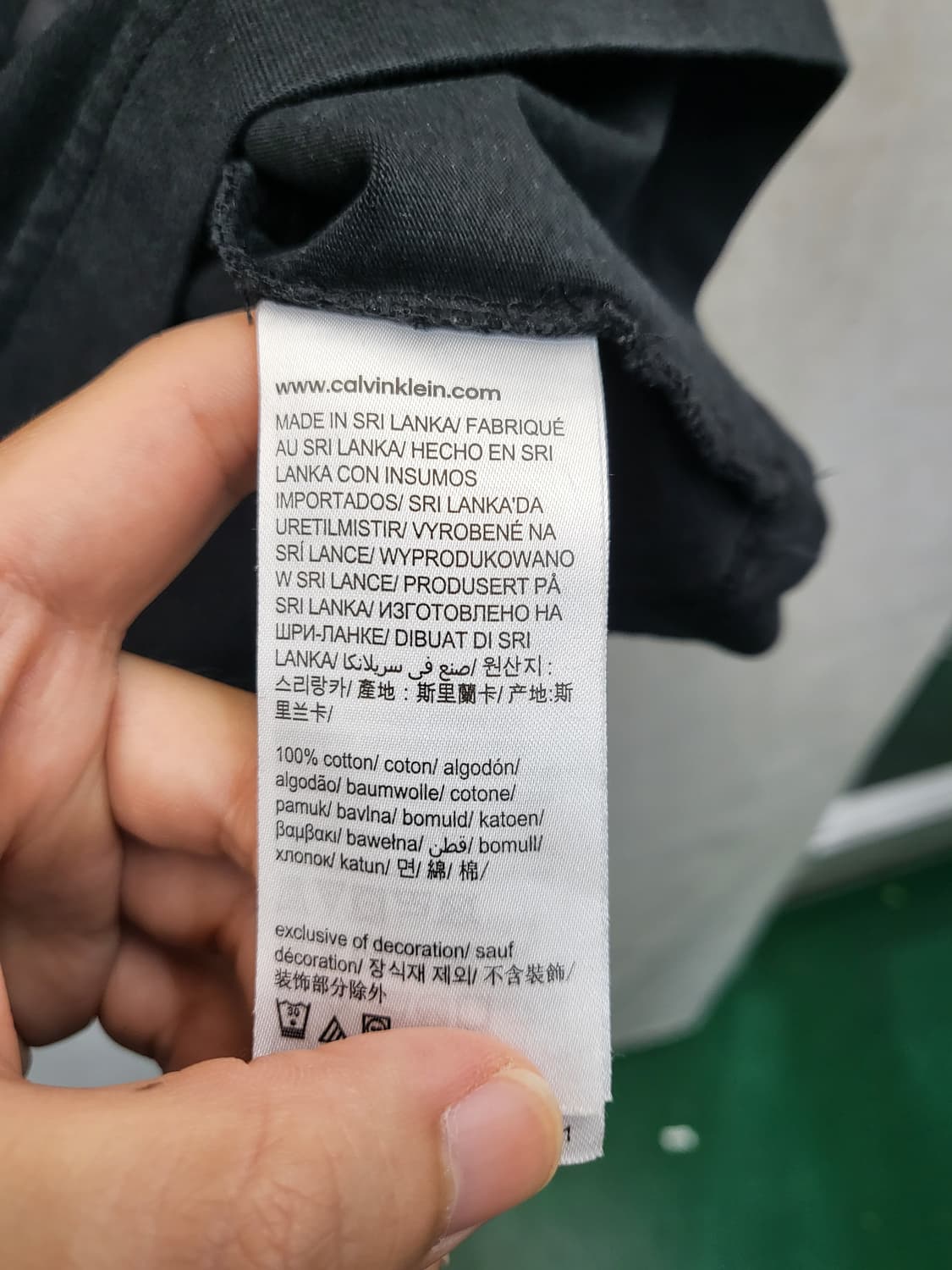 캘빈클라인 블랙 CK 로고 긴팔 롱슬리브 상품이미지4