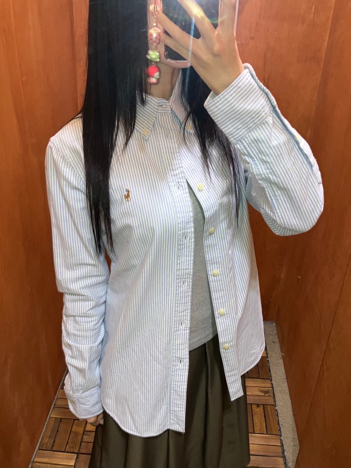 (S) POLO 폴로 랄프로렌 스트라이프 셔츠 커스텀핏 상품이미지2