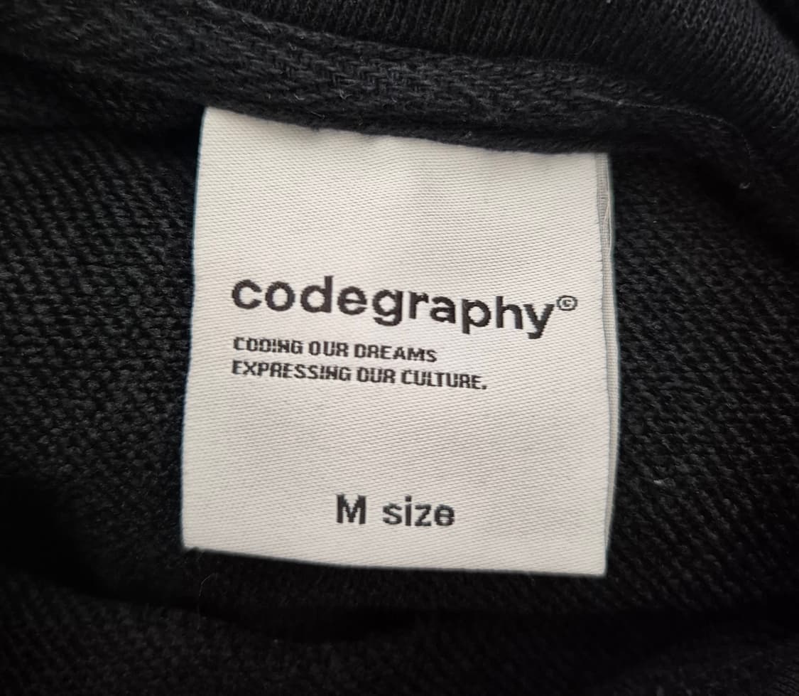 코드그라피 빅로고 후드티 상품이미지2