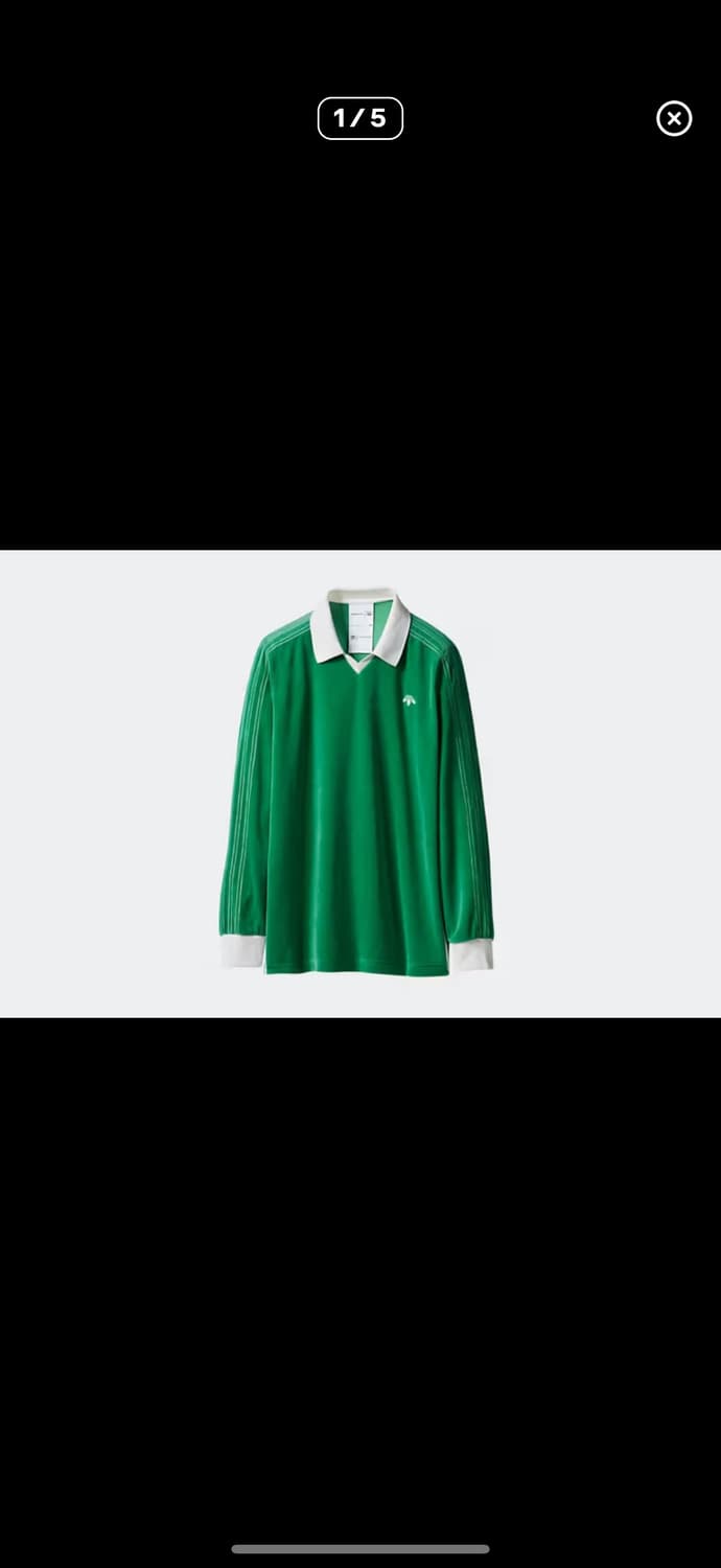 아디다스 알렉산더왕 벨루어 긴팔 그린 상품이미지5