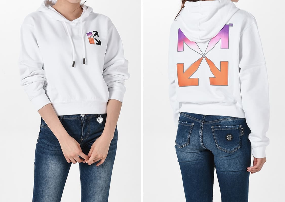 오프화이트 그라디언트 후드 XXS 상품이미지3