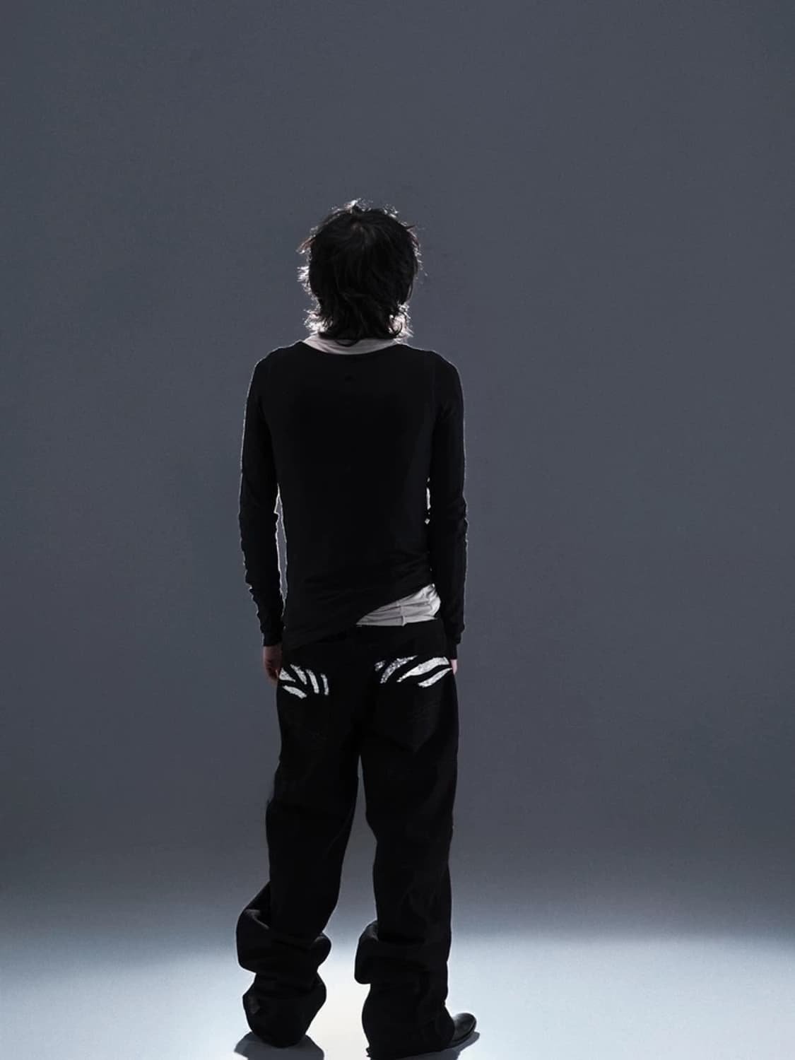 Skeleton Embroidery Straight Pants  상품이미지7
