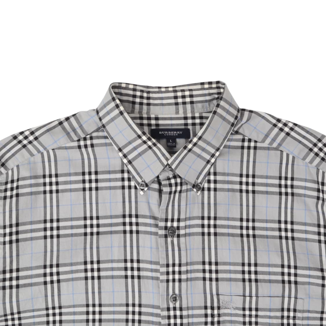 버버리 그레이 노바체크 하프 셔츠 상품이미지2