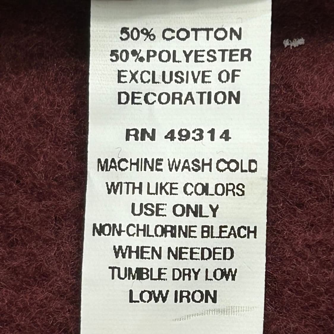 새상품 챔피온 버건디 하버드 컬라지 기모 후드티 L 상품이미지7