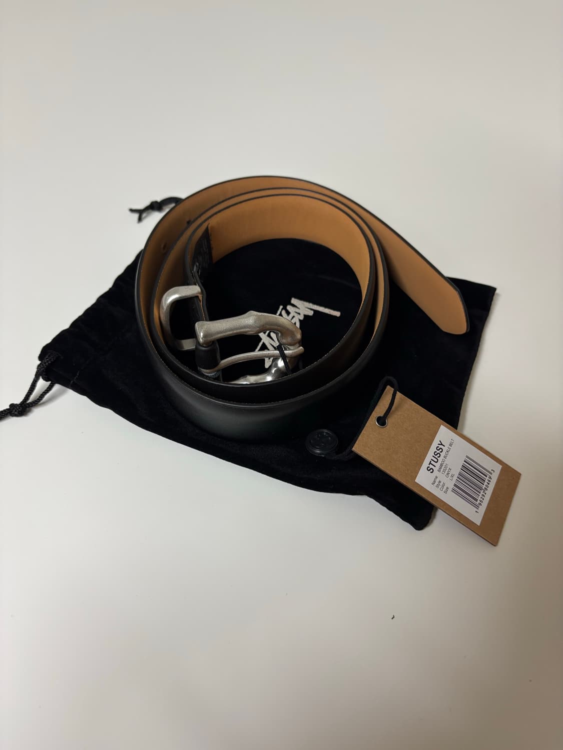 [새상품]스투시 밤부 버클 벨트 오닉스 상품이미지2