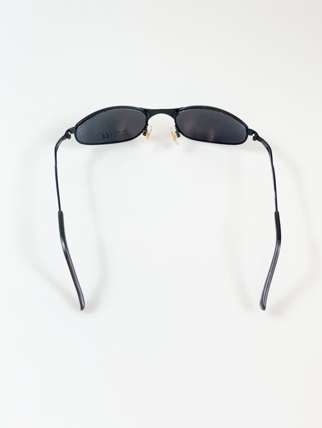 90s FIRE GAS 블랙 메탈 오벌 프레임 빈티지 선글라스 상품이미지5