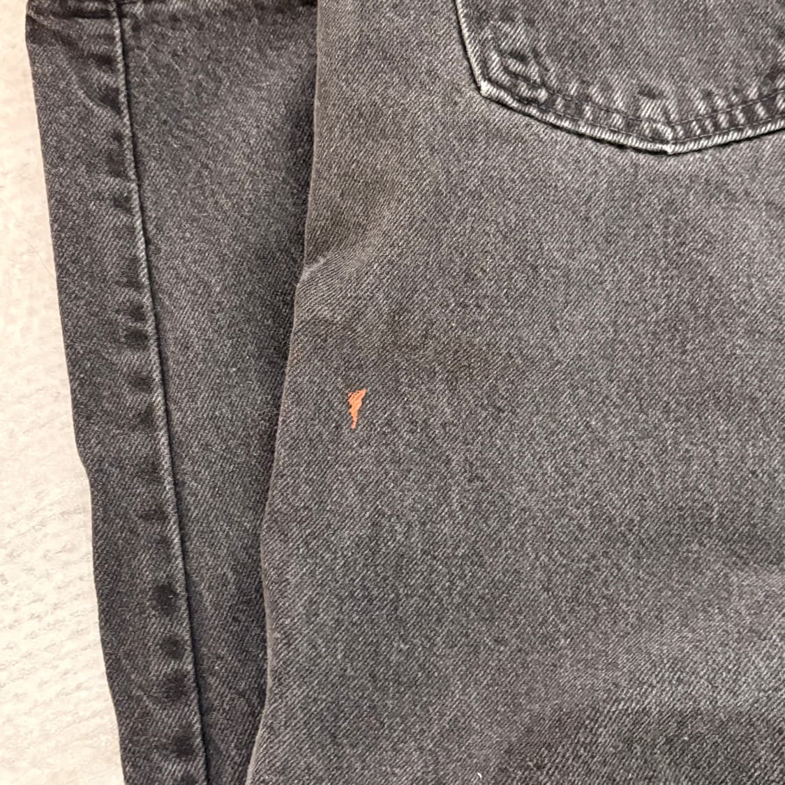 [38/32] USA🇺🇸 리바이스 505 오렌지 탭 블랙 흑청 상품이미지8