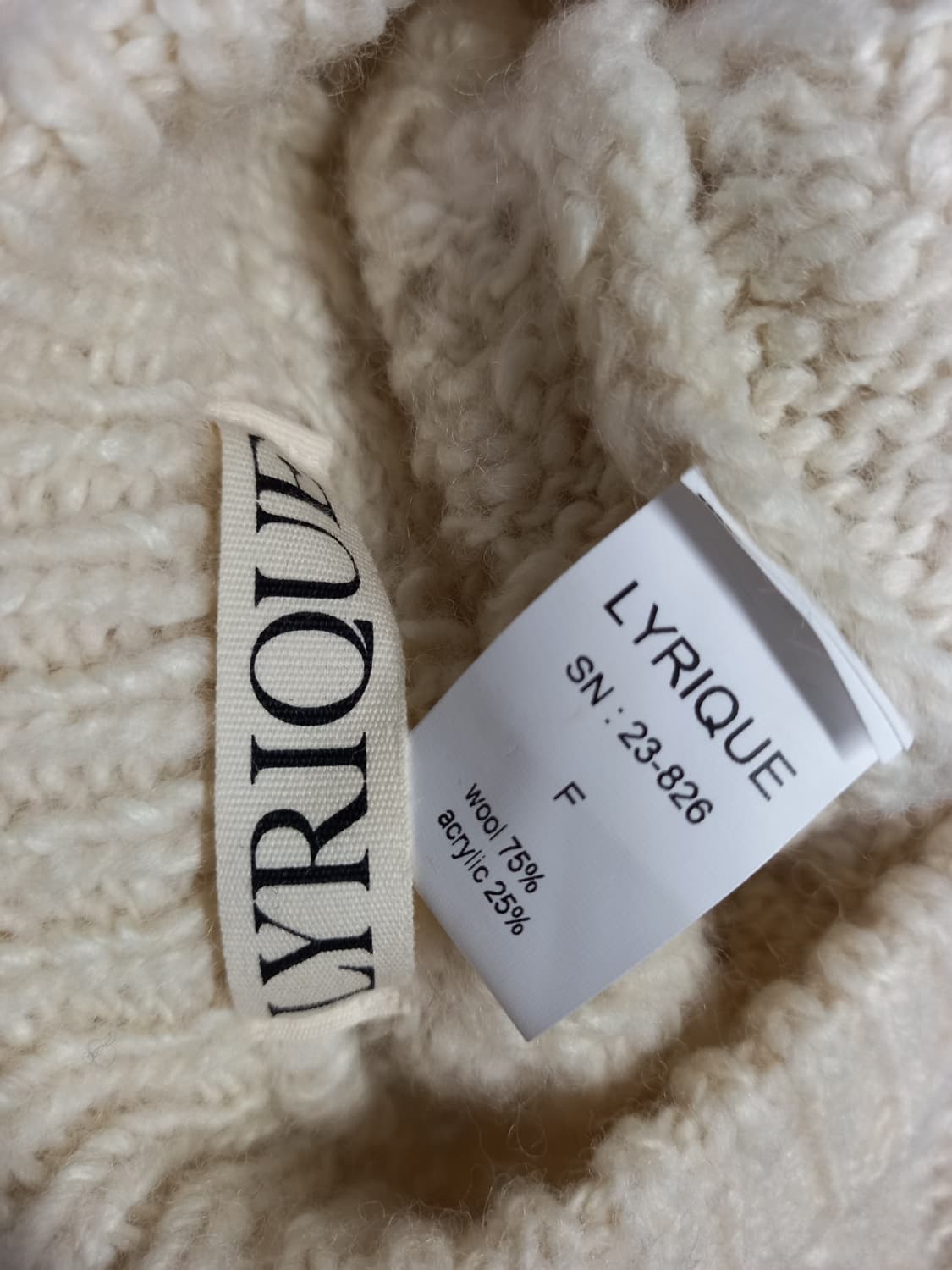 새 리리끄 춘추동 울 니트 풀오버 F 33-66 상품이미지8