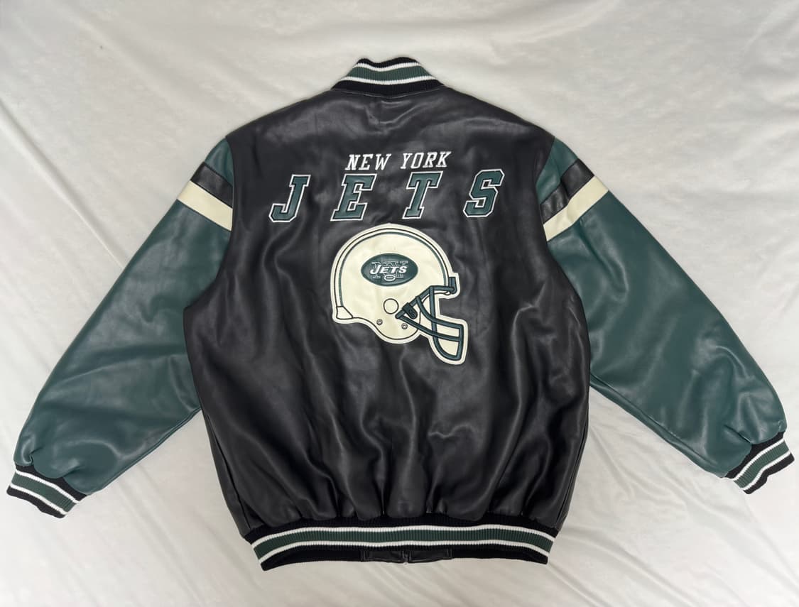 NFL New York JETS 레더 스타디움 점퍼 상품이미지2